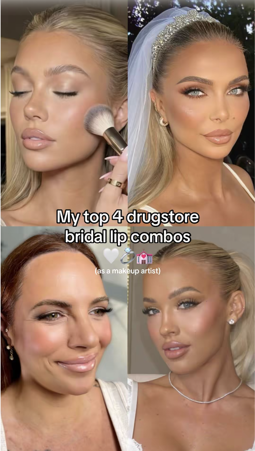 Wedding Day Glam on a Budget:   My Top 4 Drugstore Bridal           Lip Combos