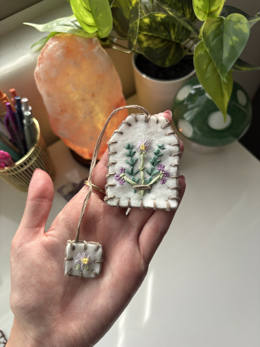 Felted Tea Bag Bookmark Pattern