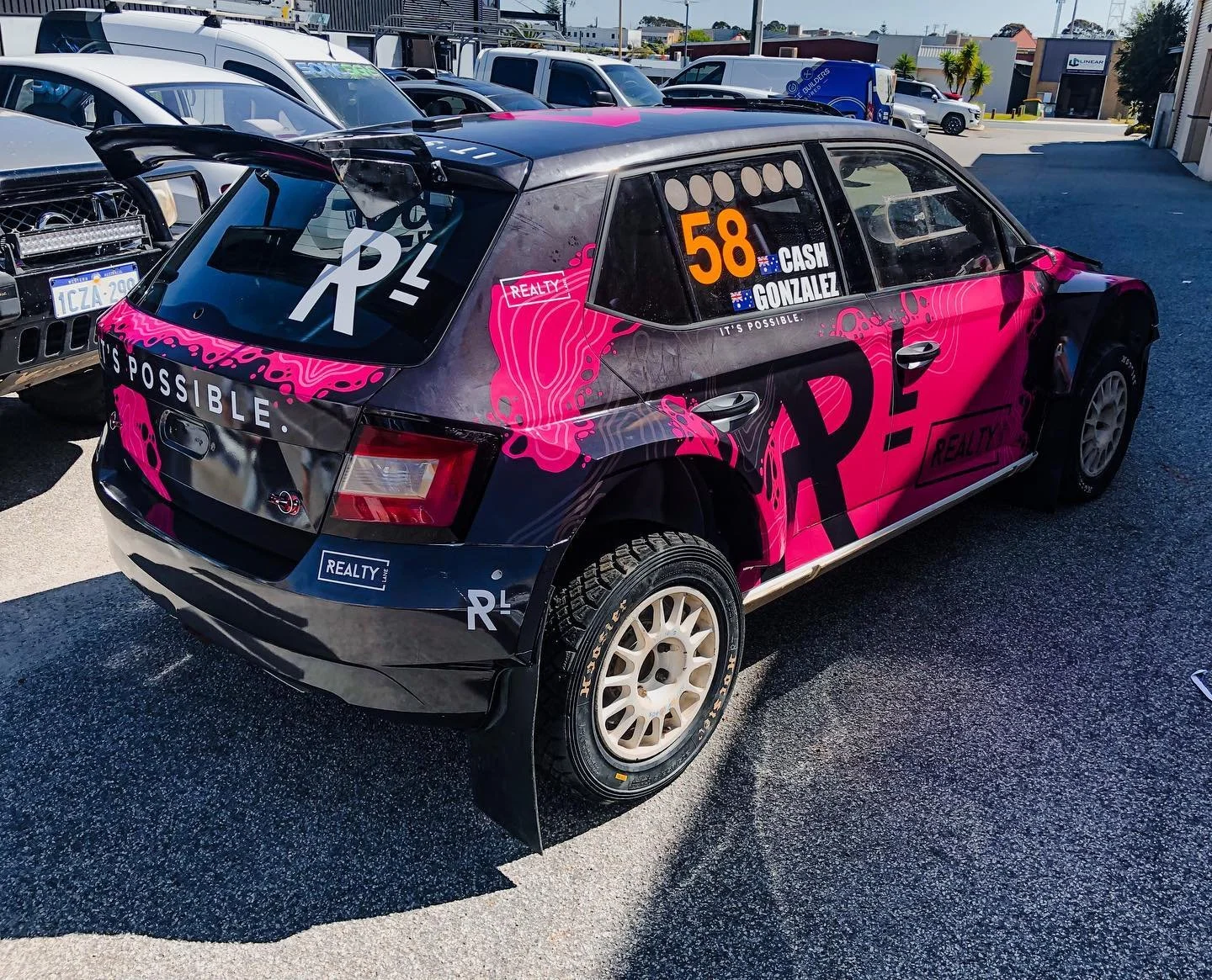 Rally car full digital print wrap! Has been all hands on deck with 2 wraps in the short work week. All the best with the races mate.