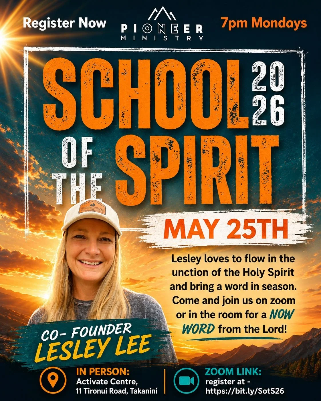 School of the Spirit Monday May 25th Lesley Lee