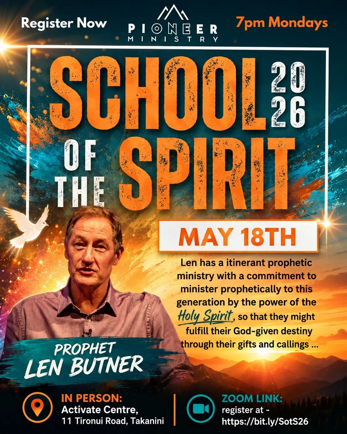 School of the Spirit 2026: Prophet Len Butner: May 18