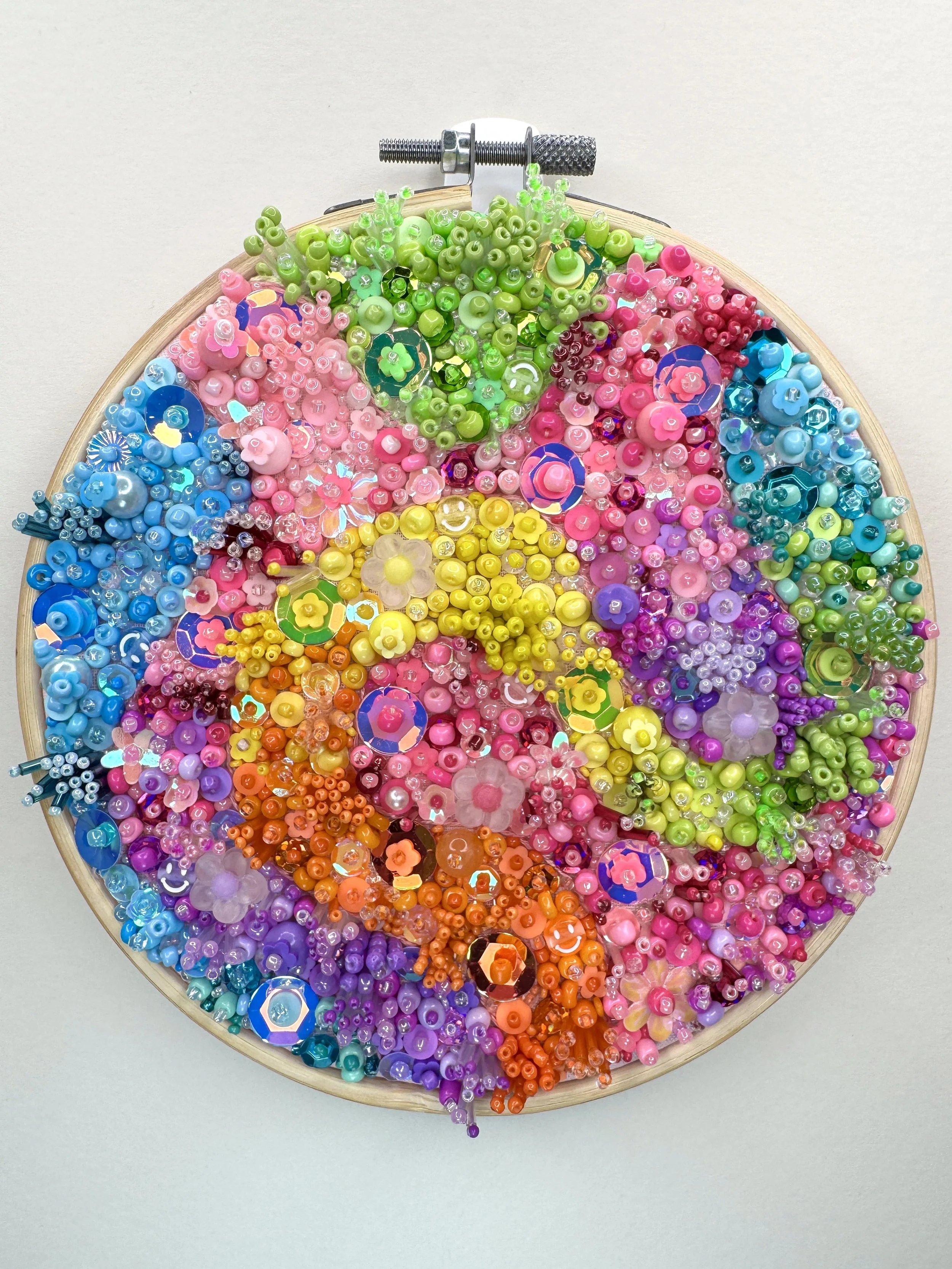 Psychedelic Dreams Bead Embroidery Hoop
