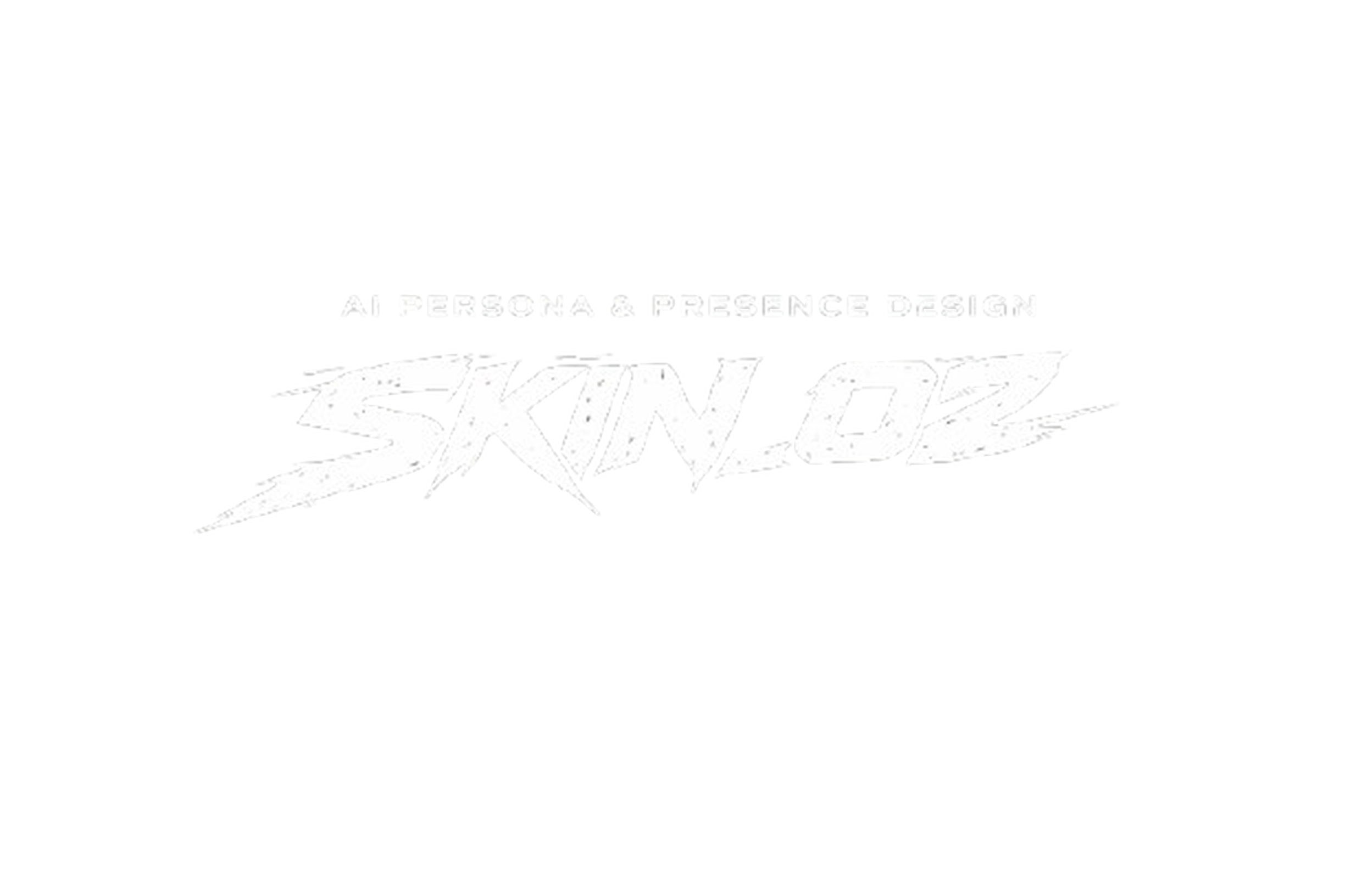Logo for Anderson & Presence Design SKIN O2 with stylized text in white on a black background.