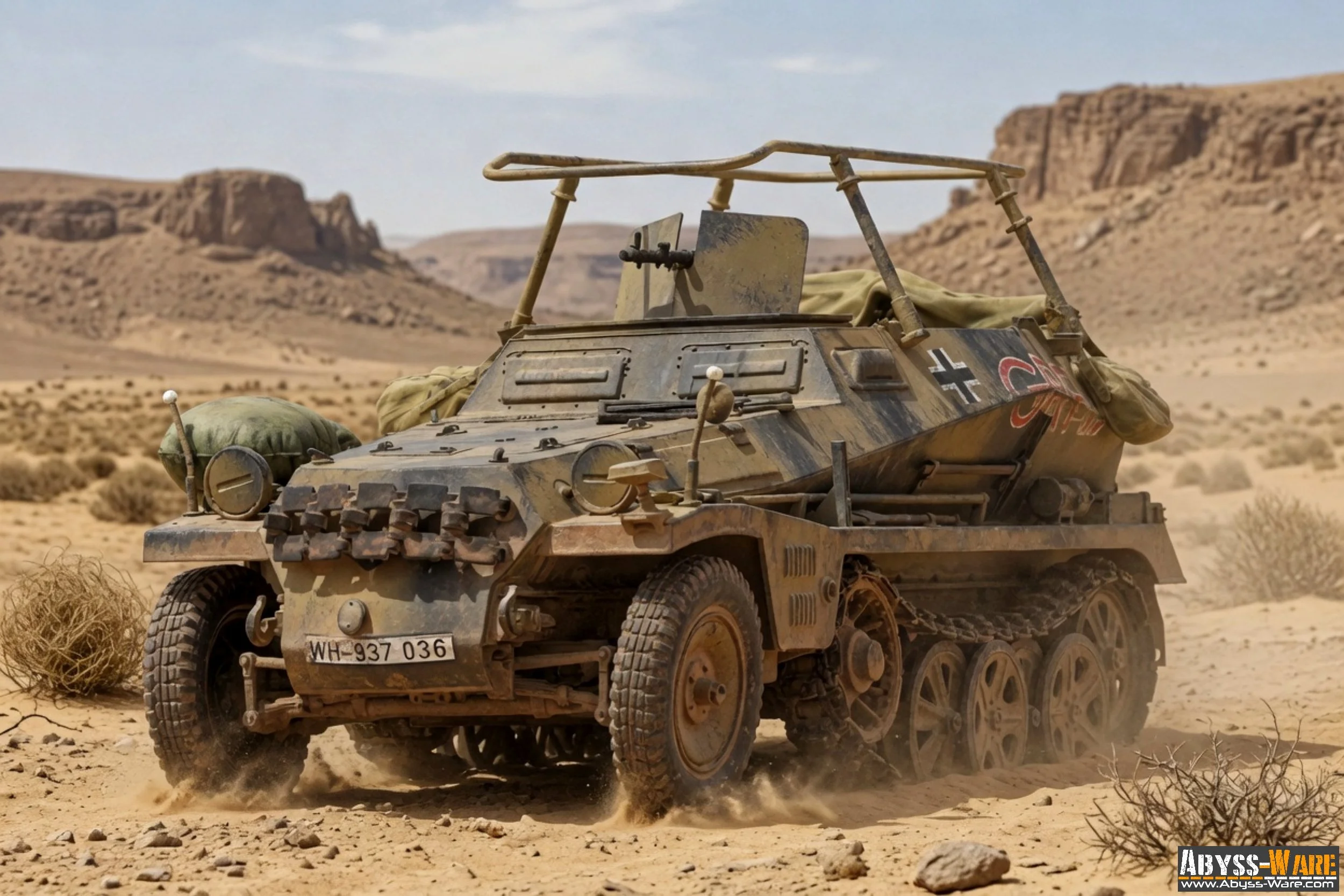 Sd. Kfz. 250/3 “GREIF” in a desert landscape