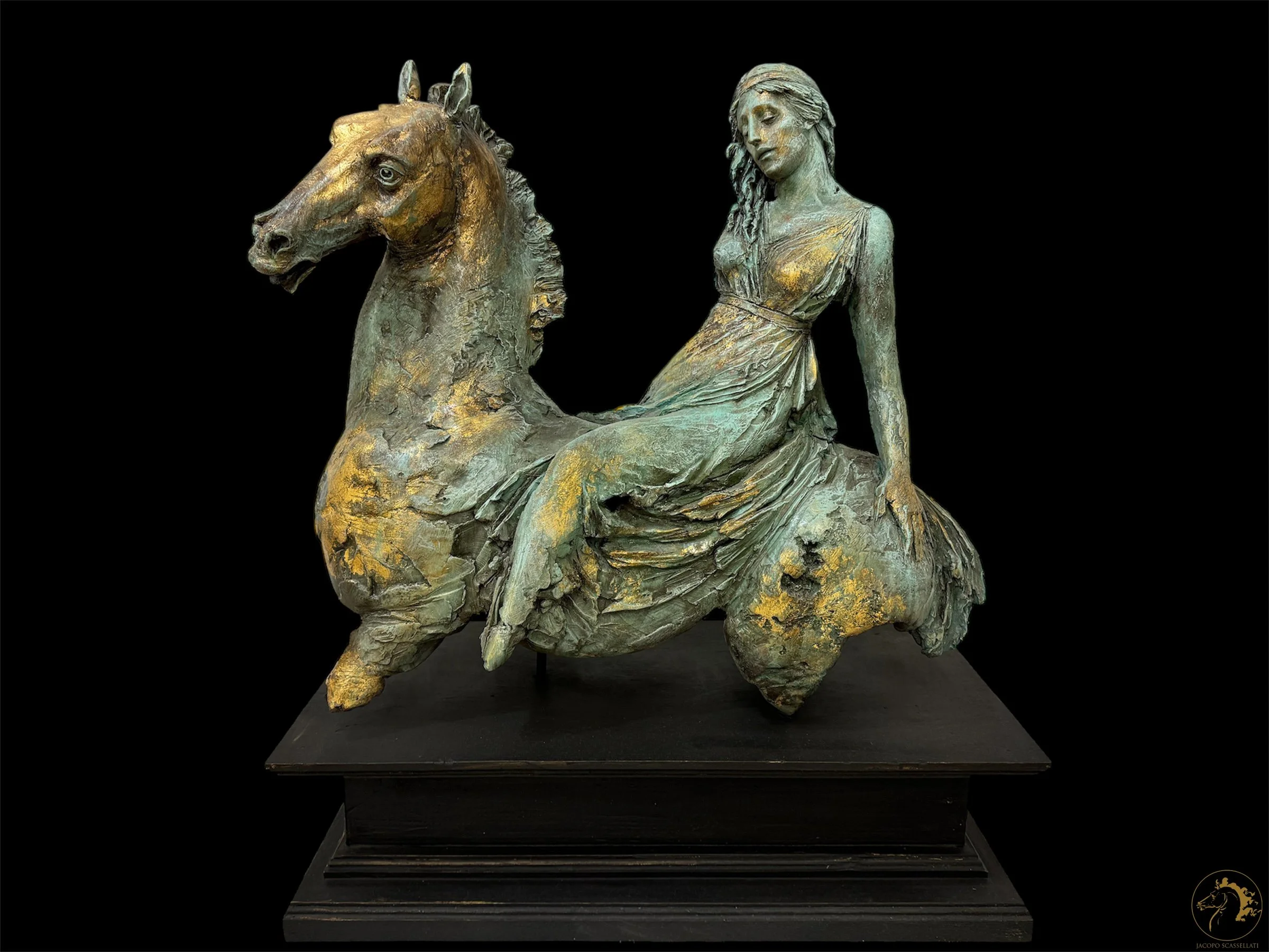 Anima di Vetro, terracotta policroma, 65 x 70 x 27 cm, 2023