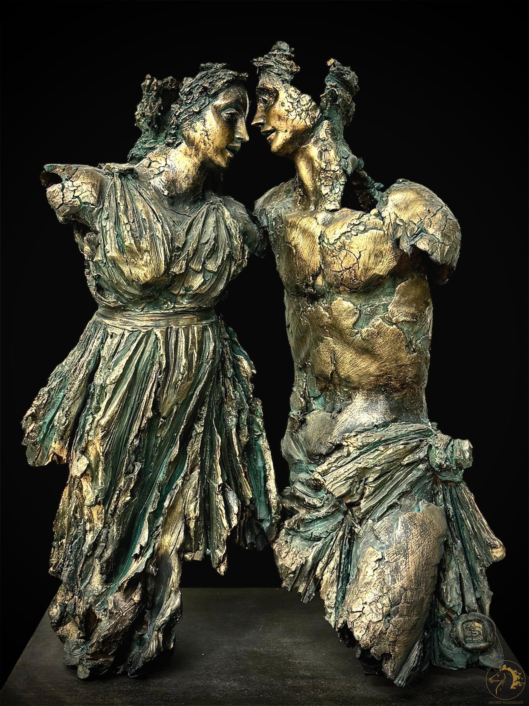 Apollo e Dafne, terracotta policroma, 73 x 50 x 32 cm