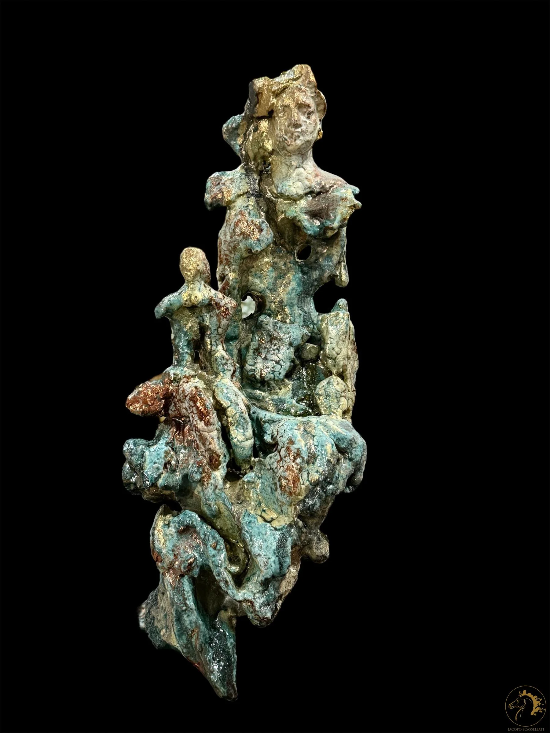 Alma Mater, Ceramica smaltata a gran fuoco, 44 x 17 x 14 cm