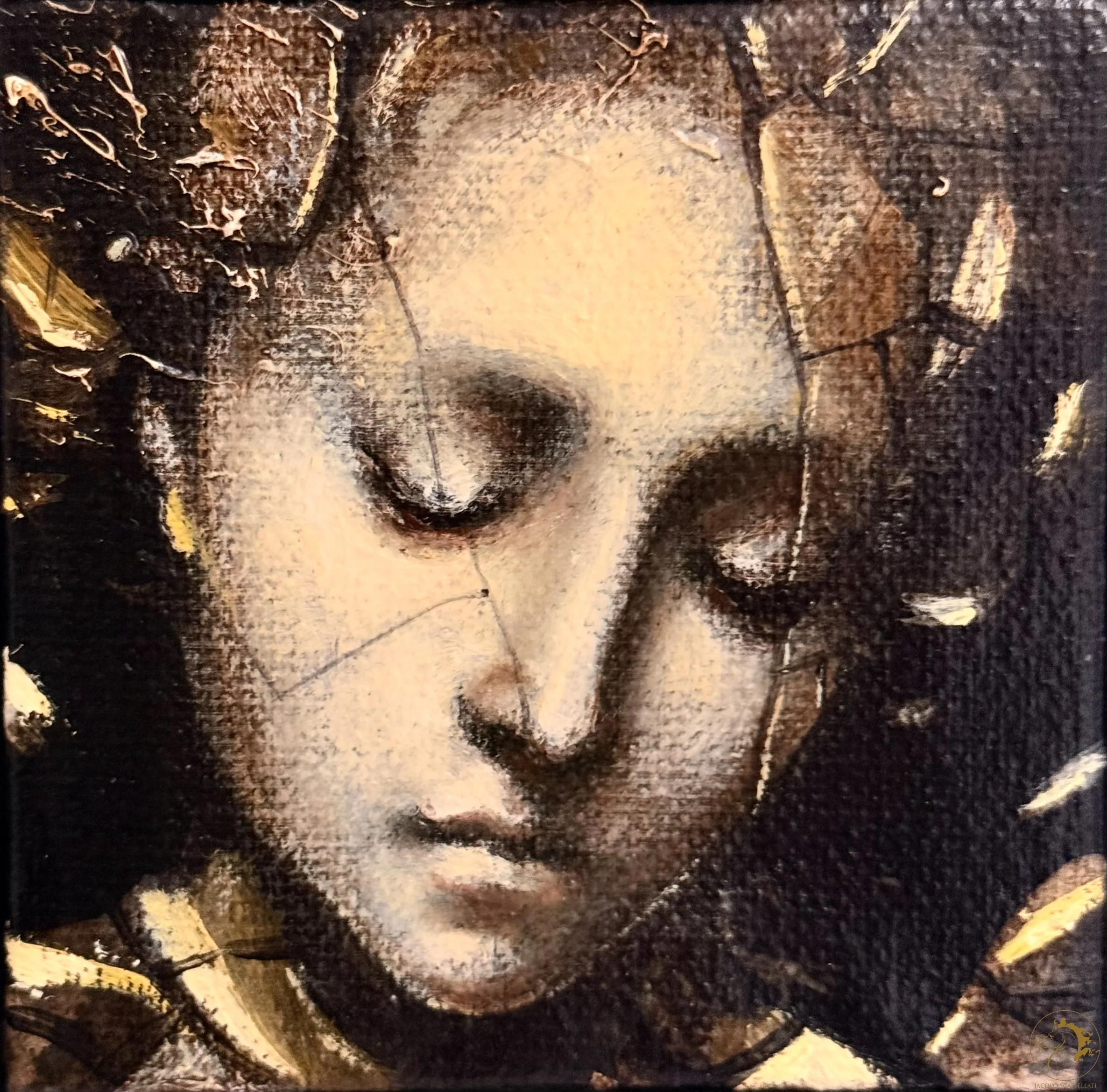 Estasi della Bellezza, olio su tela, 9 x 9 cm