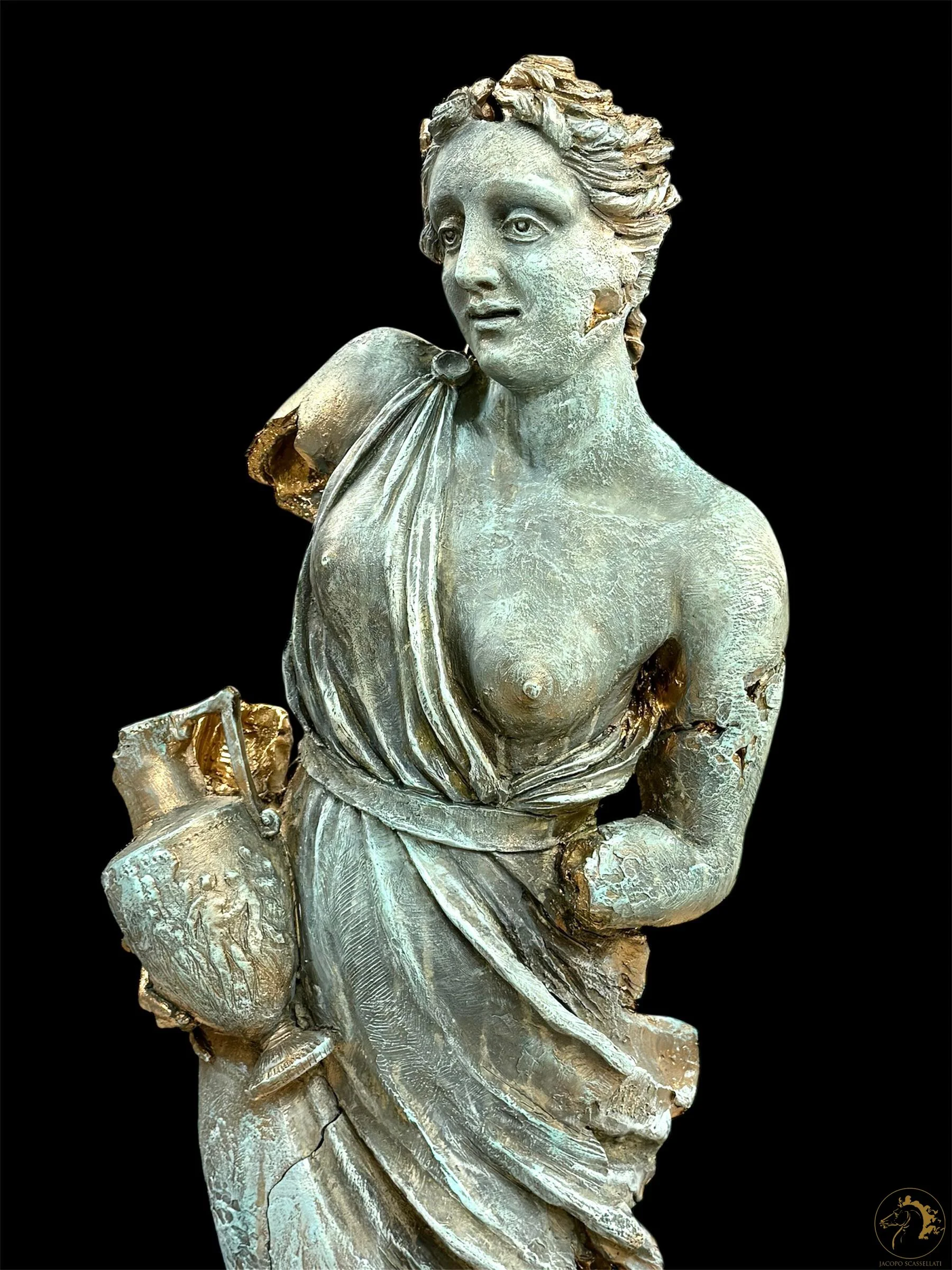 Pandora, terracotta policroma, 76 x 35 x 18 cm