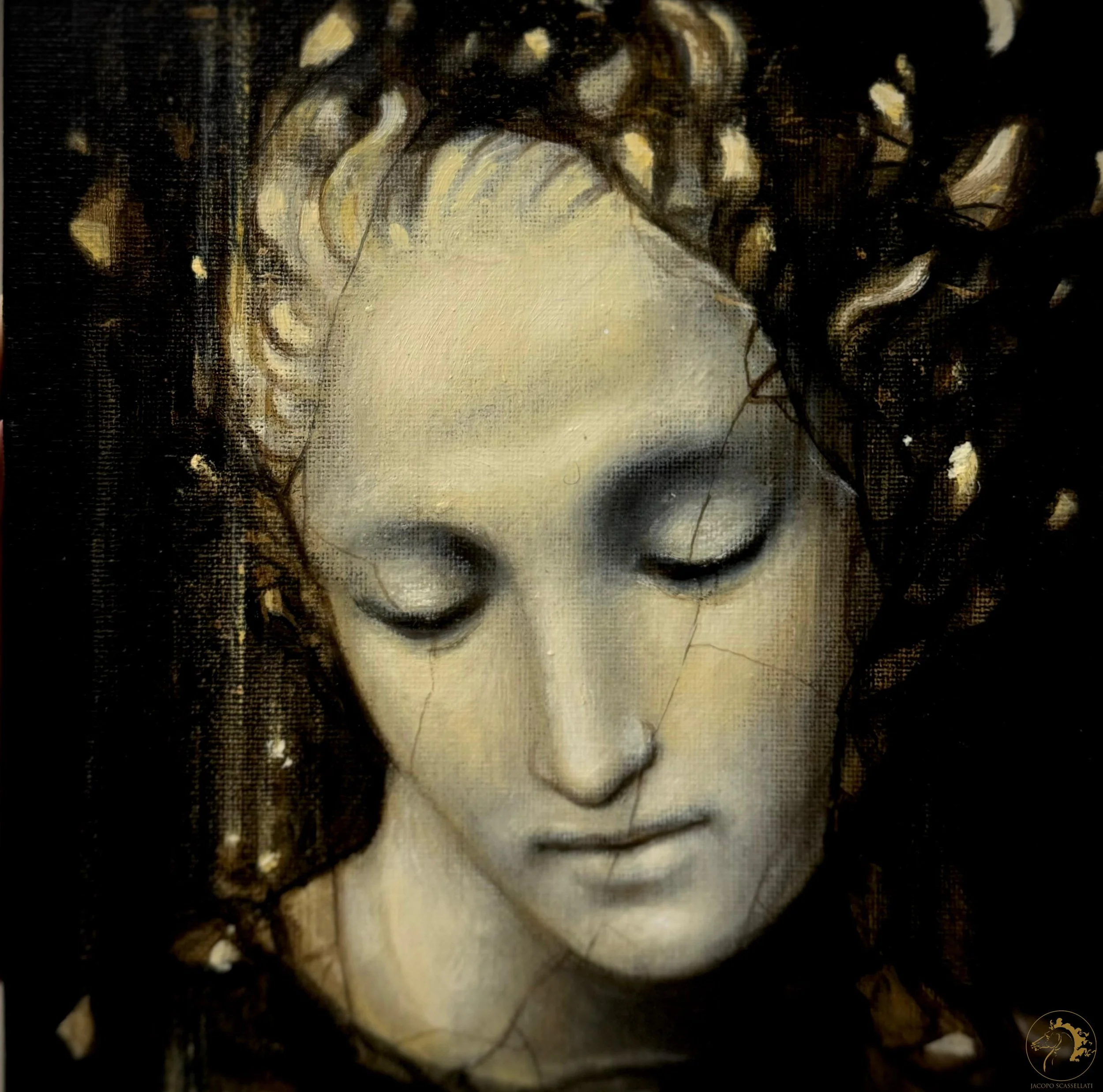Grazia Divina, olio su tela, 20 x 20 cm