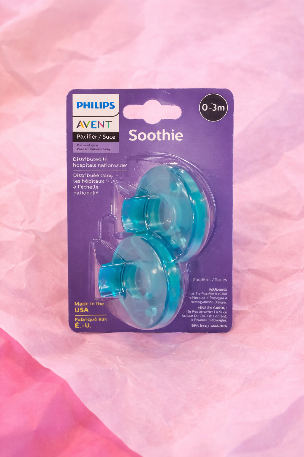 Philips Avent soothies for baby girl as a gift