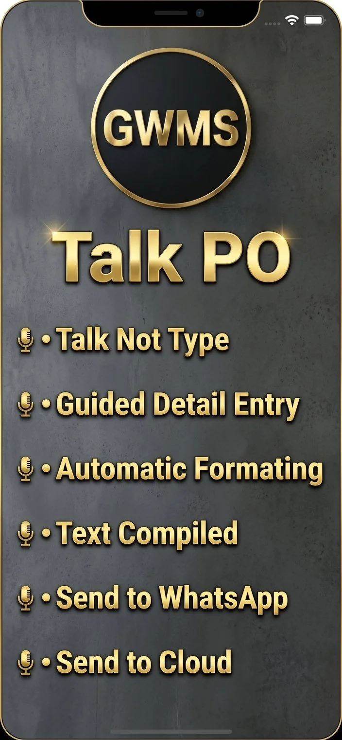 Voice to Purchase Order App
