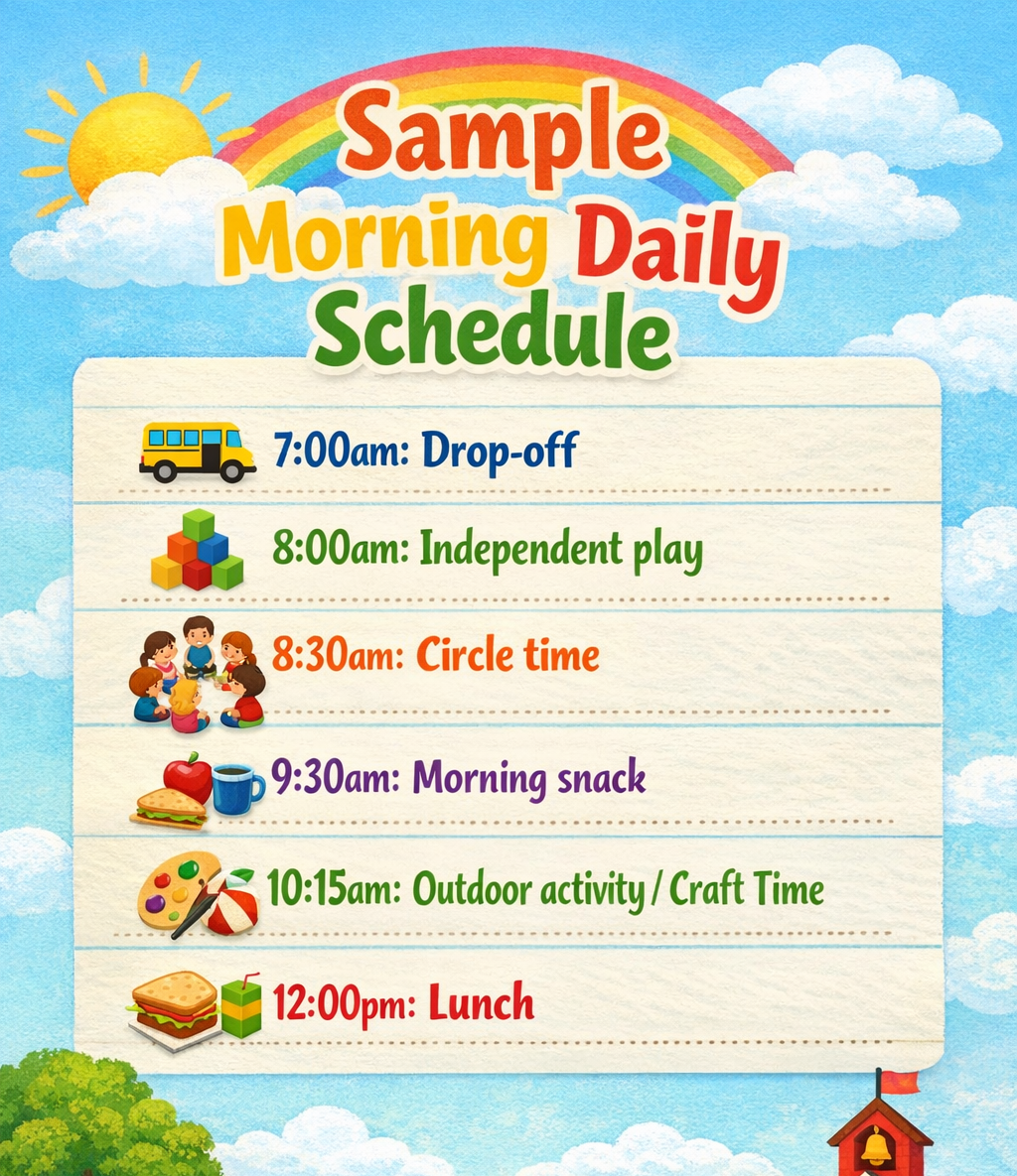 Daycare Daily Schedule