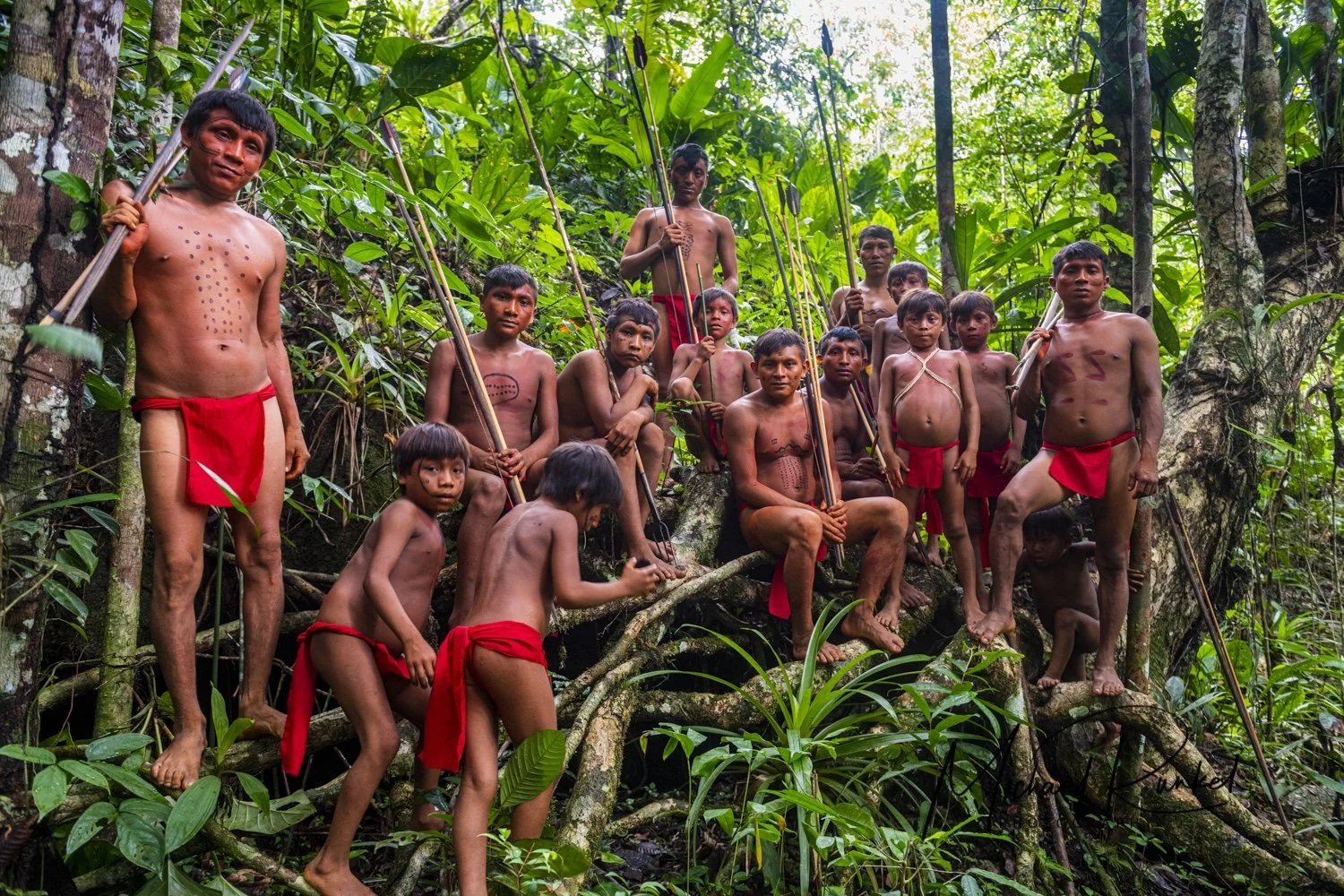 Members of a Yanomami tribe in Venezuela.