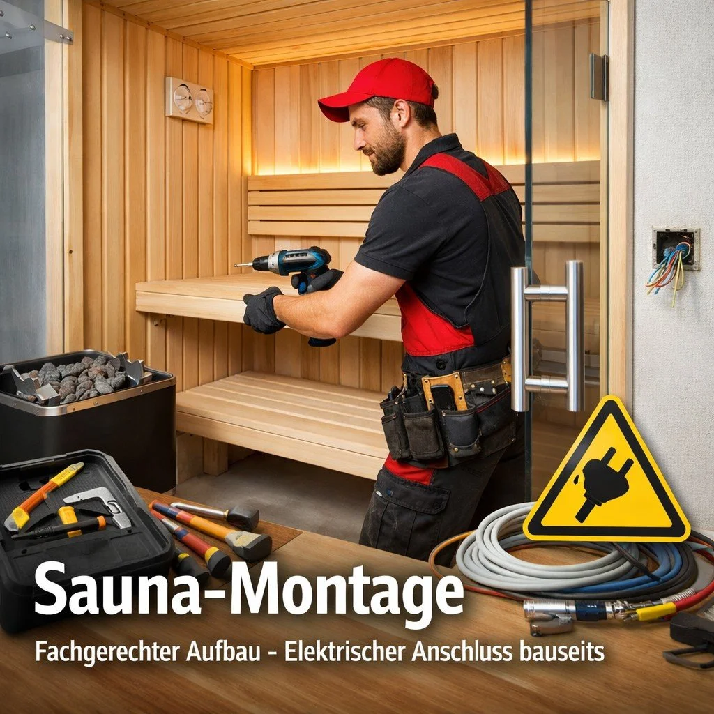 Sauna Aufbau Service