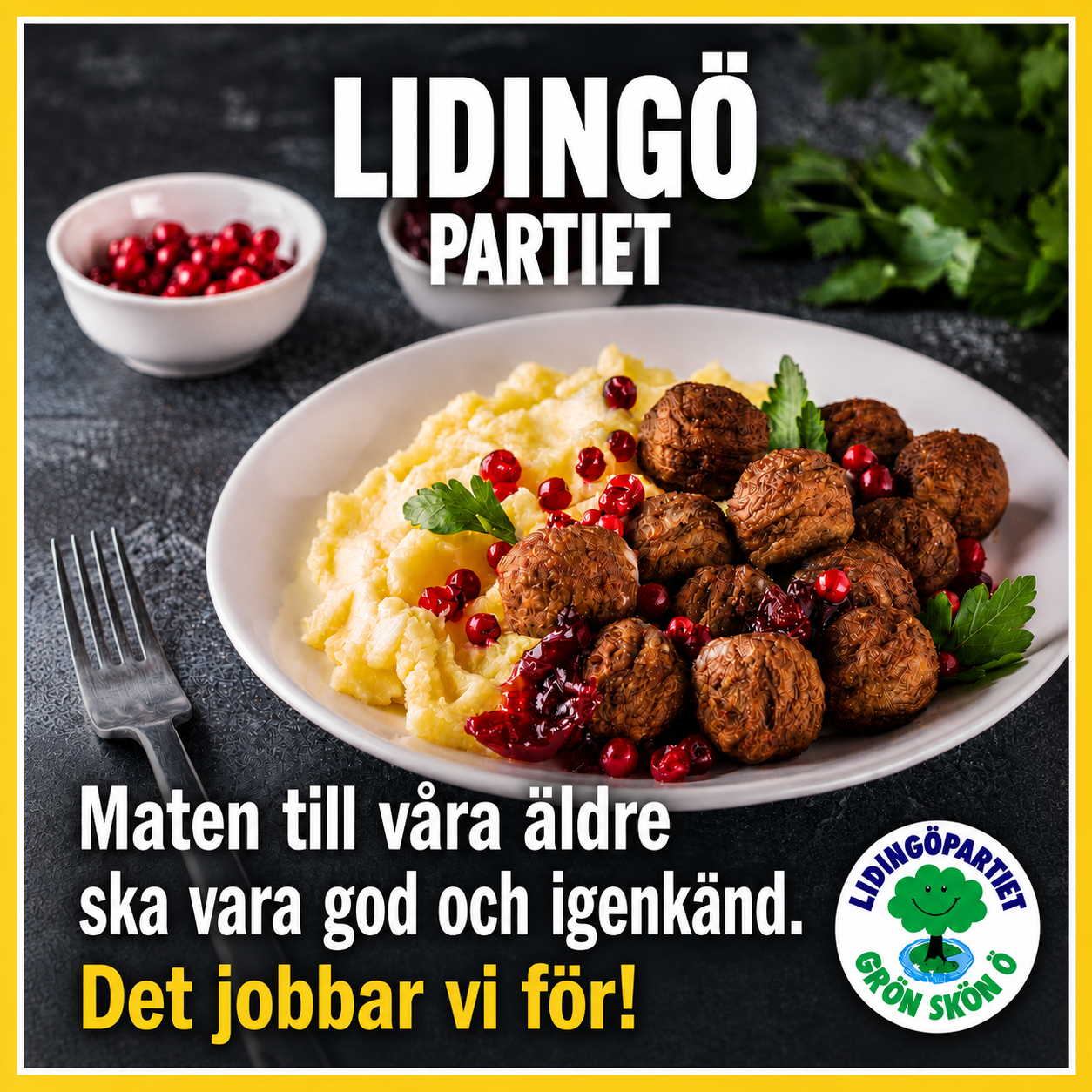 Maten till våra äldre ska vara god och igenkänd