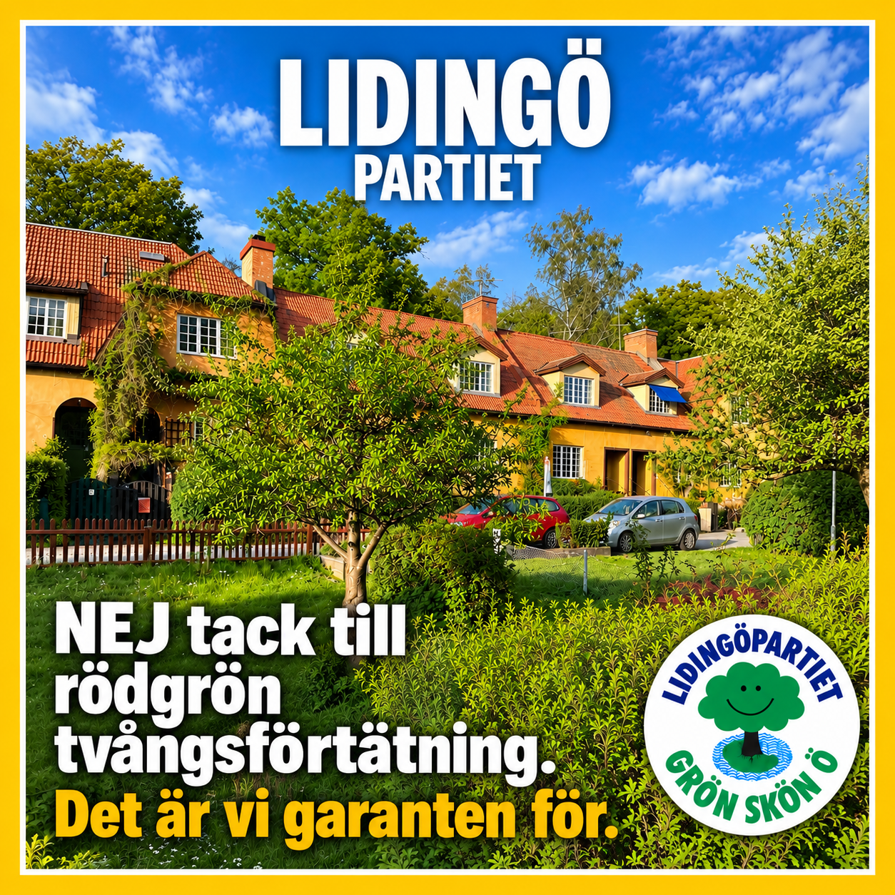 Nej tack till social ingenjörskonst och smygande tvångsförtätning