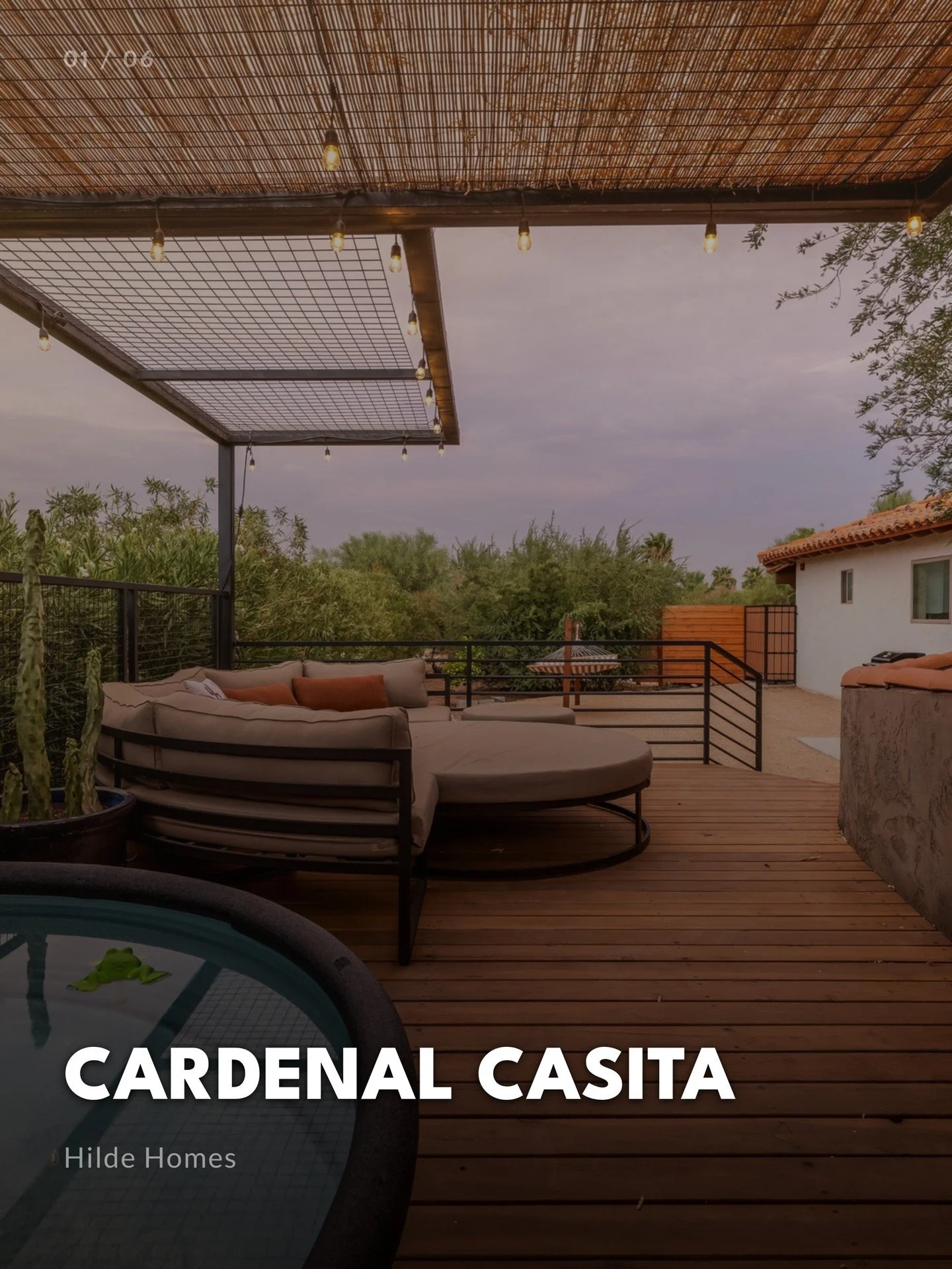 The Scottsdale morning routine you didn't know you needed. 🌅

🛏 1-bed desert casita &mdash; total privacy, zero interruptions
🪵 Private deck with hammock and market lights
🛁 Cowboy plunge tub under open desert sky
🌵 Four Peaks Wilderness views f