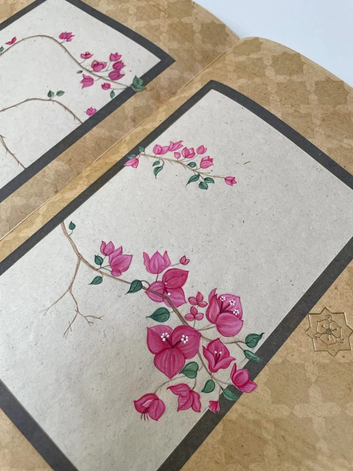 Radha Pandey's artwork, “Flora of Mughal India”