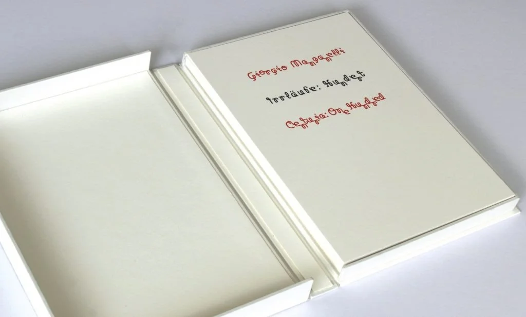 Peter Malutzki, “Giorgio Manganelli, Irrläufe: Hundert – Centuria: One Hundred”