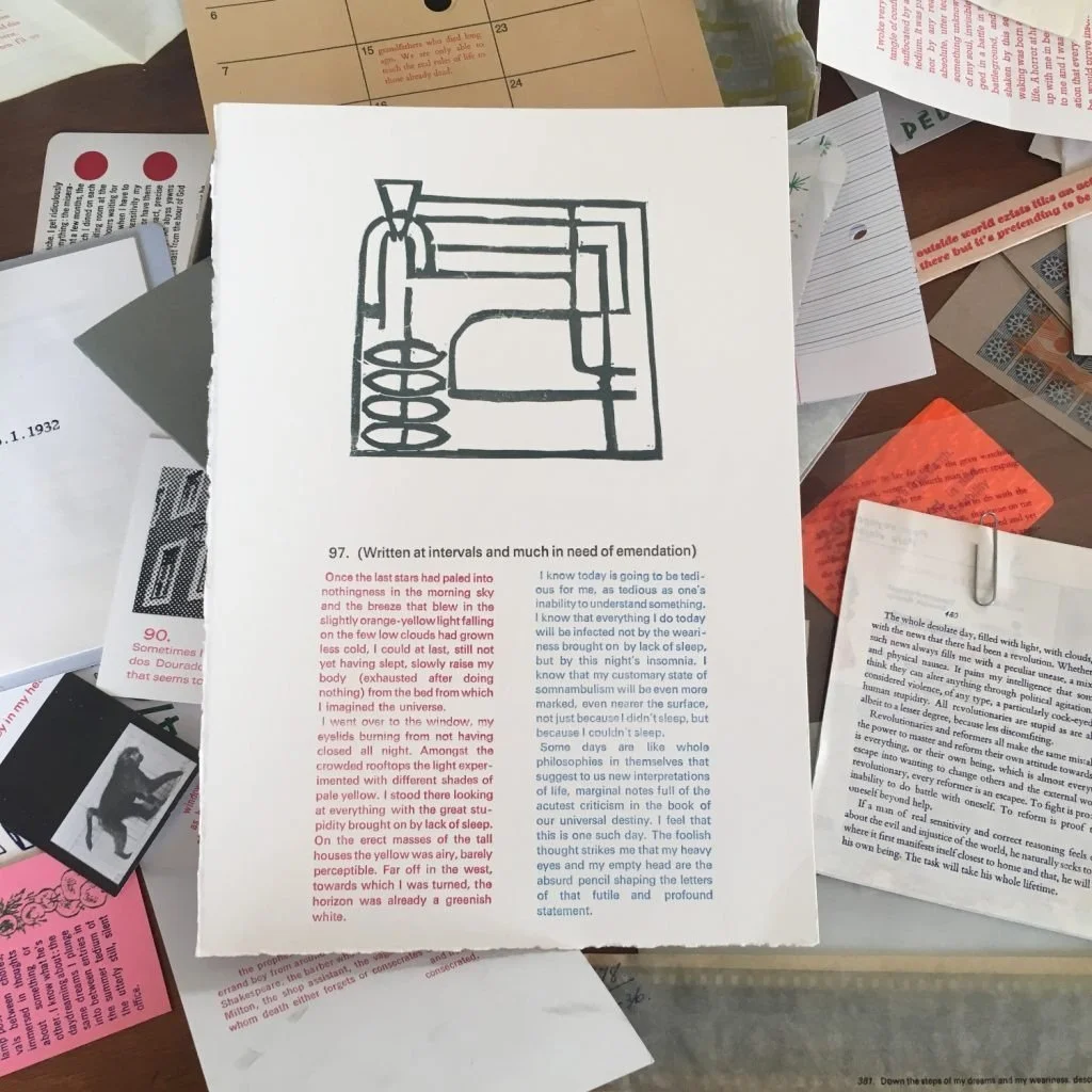  A jumble of fragments from The Book of Disquiet. 