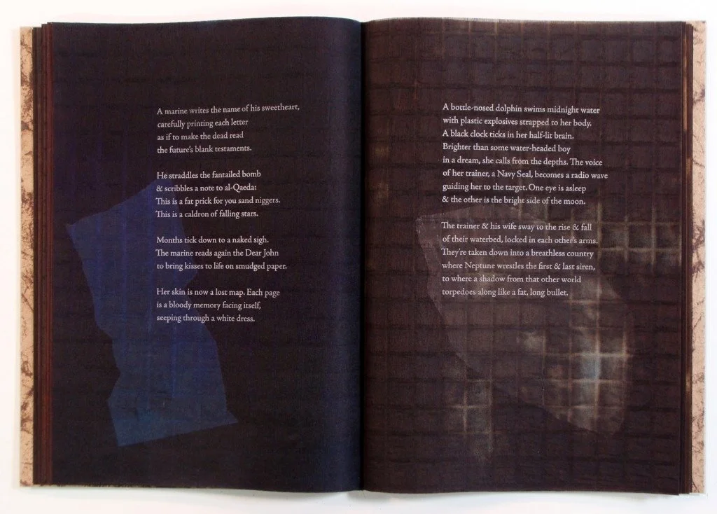  Page spread with “A bottle-nosed dolphin . . . “ poem 
