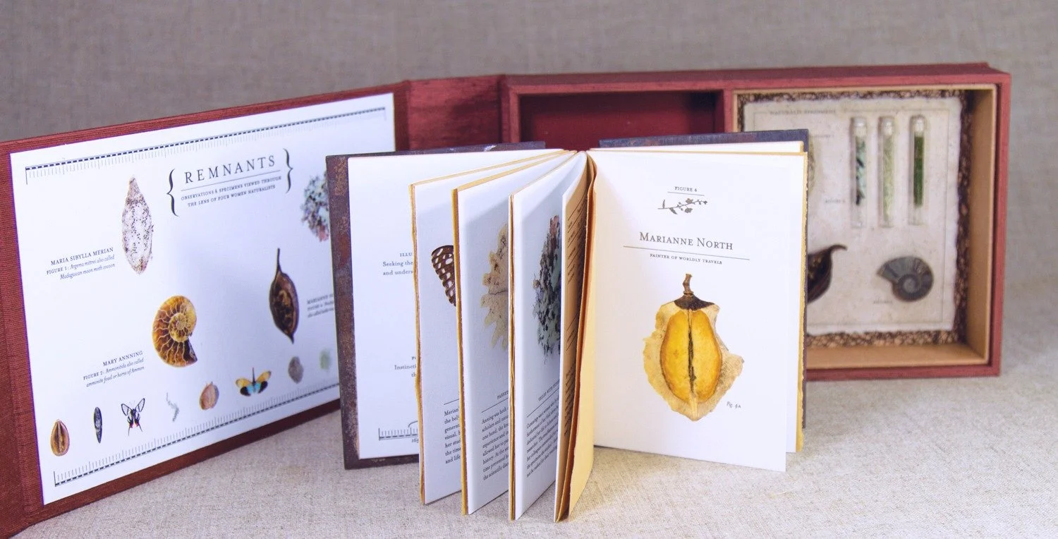  Book spread, macro photography, digital images and letterpress text 