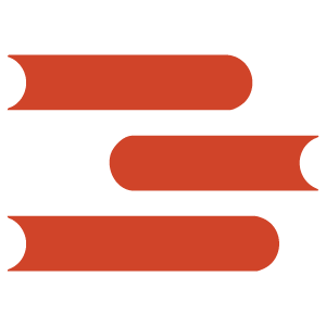 Minnesota Center for Book Arts' logo icon of three books stacked on top of one another.