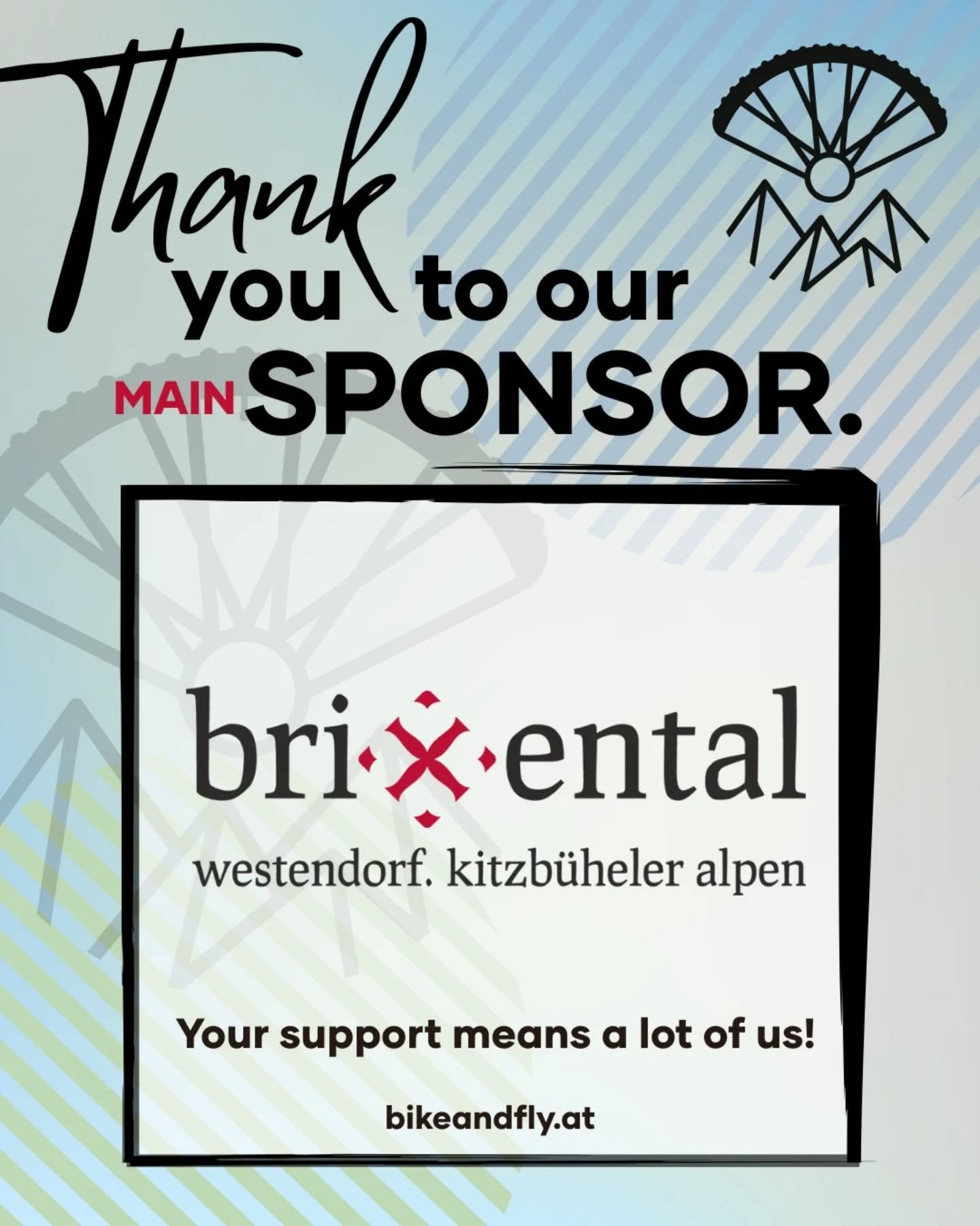 🙏 Danke an unseren Main Sponsor &amp; starken Partner!

@kitzbueheler.alpen

Das Bike&amp;Fly Sport &amp; Musik Festival Brixental w&auml;re ohne starke Partner nicht m&ouml;glich. Ein ganz besonderes Dankesch&ouml;n geht an unseren Main Sponsor und