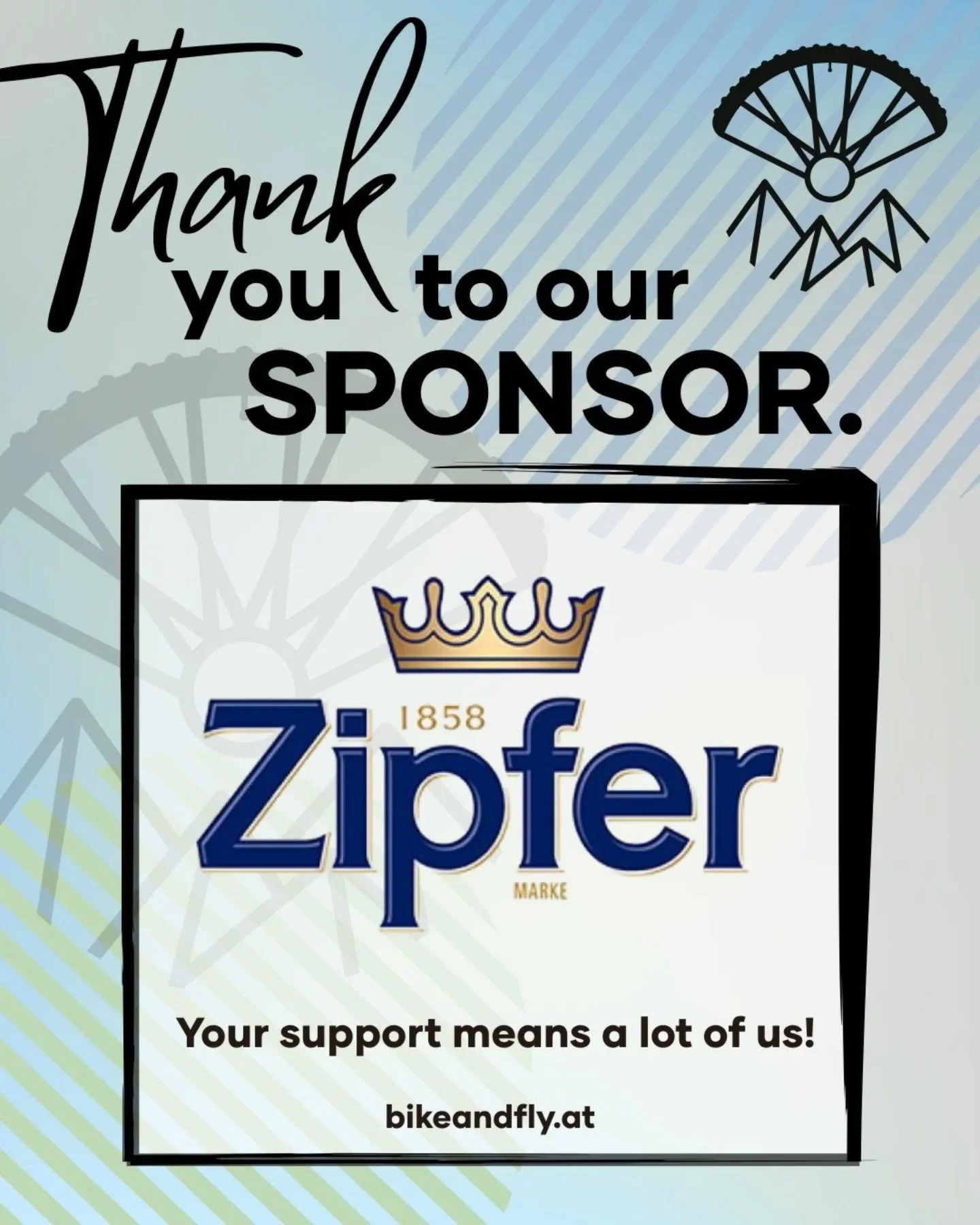 Von Anfang an dabei &ndash; und genau das macht den Unterschied! 🍻
Ein riesengro&szlig;es DANKE an unseren starken Getr&auml;nkesponsor ZIPFER, der uns von Beginn an begleitet und unterst&uuml;tzt hat. Eure Verl&auml;sslichkeit, euer Vertrauen und e