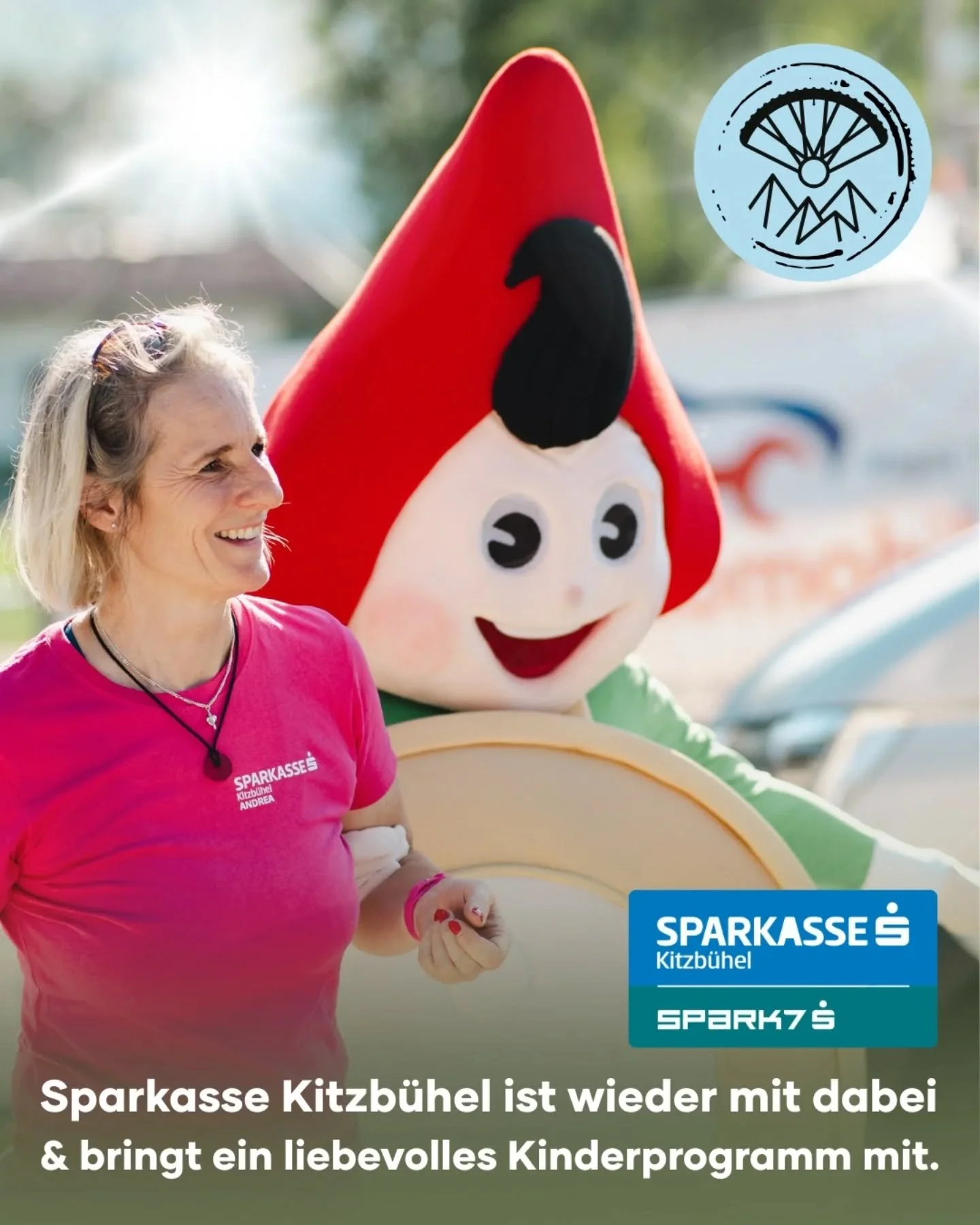 🚴🎶✨ SPARKASSE KITZB&Uuml;HEL &amp; SPARK7 sind wieder mit dabei! ✨🎶🚴

Auch heuer sorgt die Sparkasse Kitzb&uuml;hel gemeinsam mit SPARK7 beim Bike &amp; Fly Sport &amp; Musik Festival Brixental f&uuml;r strahlende Kinderaugen. 💛

Vom 19. bis 21.