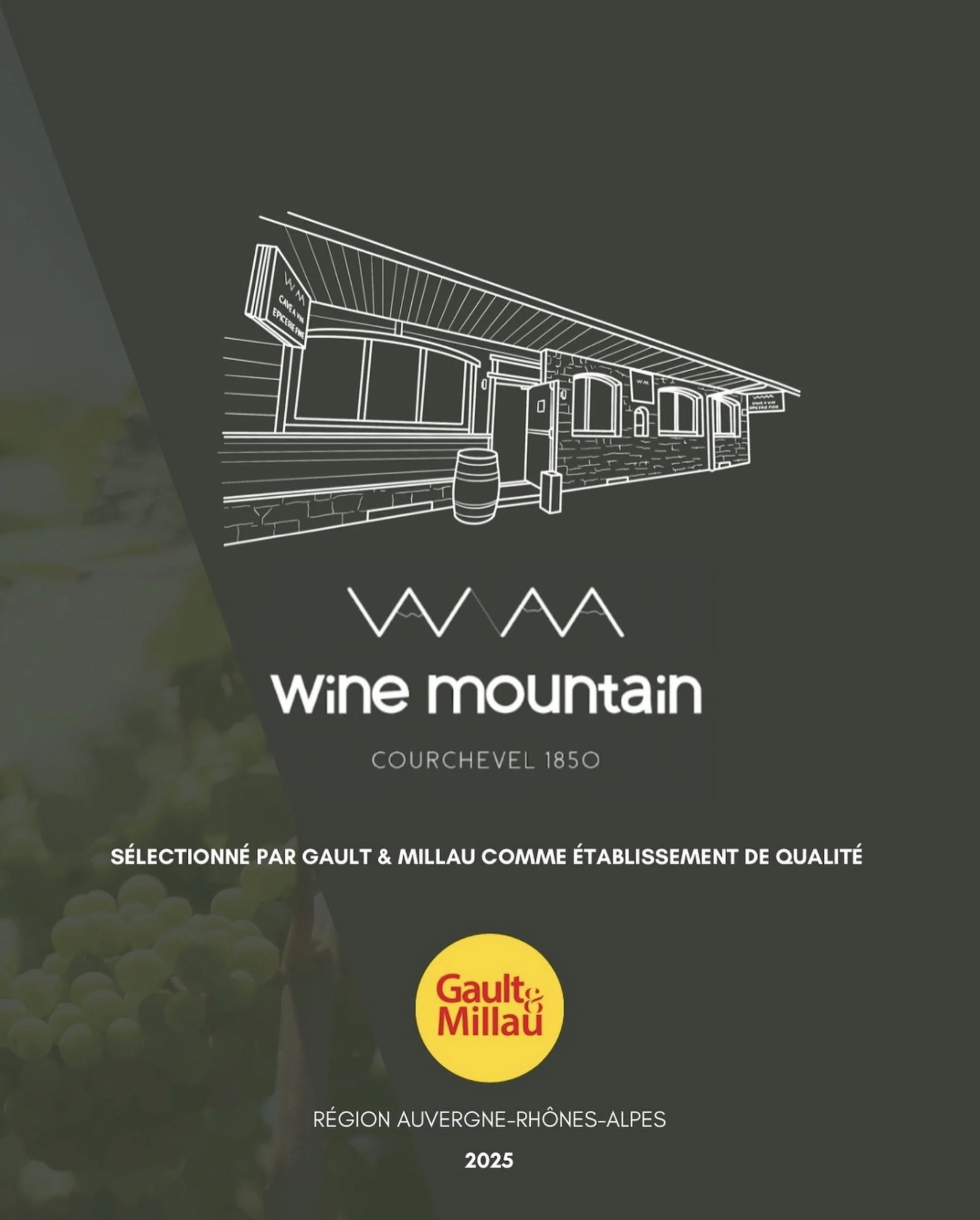 Wine Mountain 1850, établissement de qualité Gaut & Millau 2025.