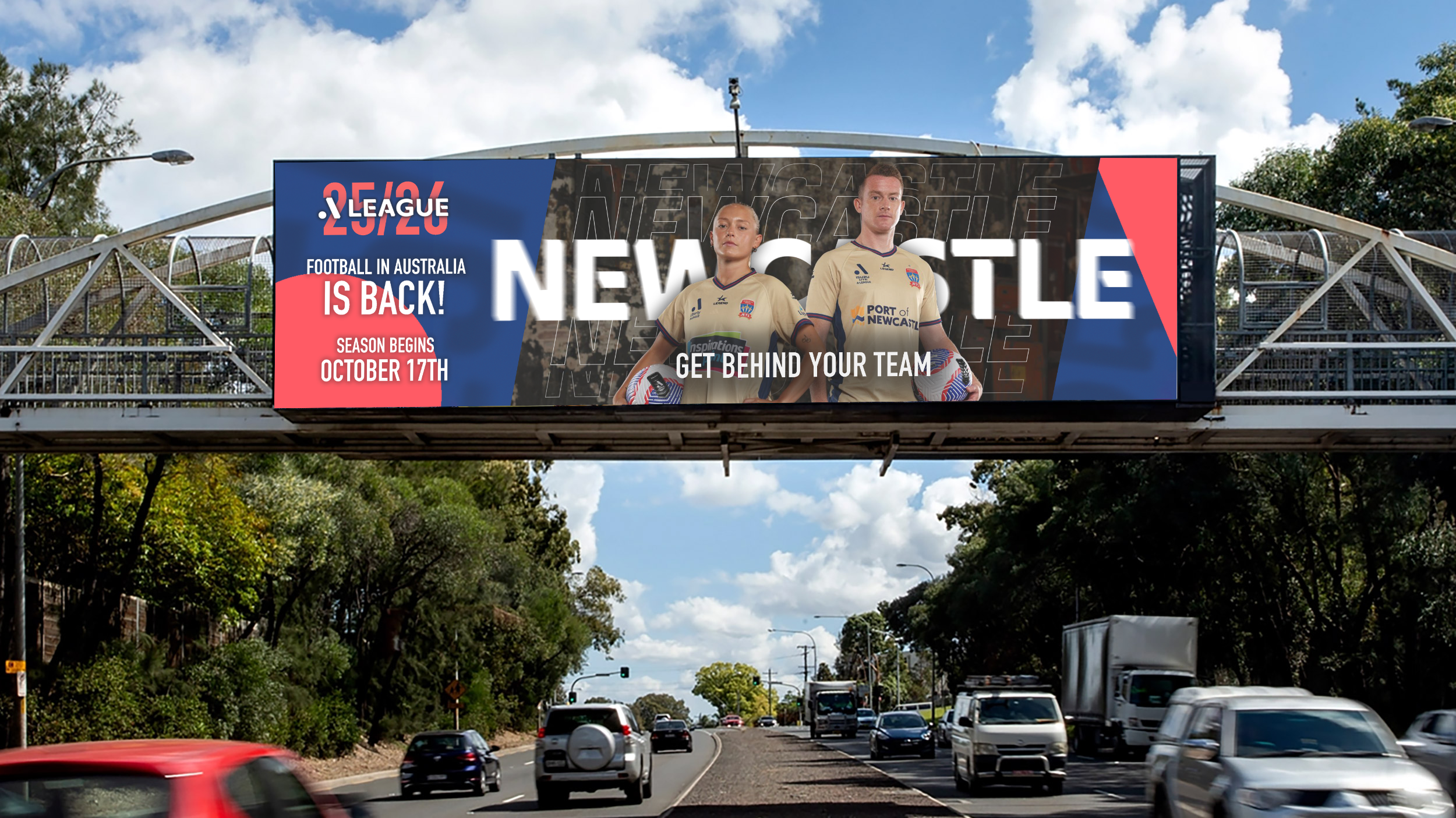 ALeagues 25/26 Billboards Campaign