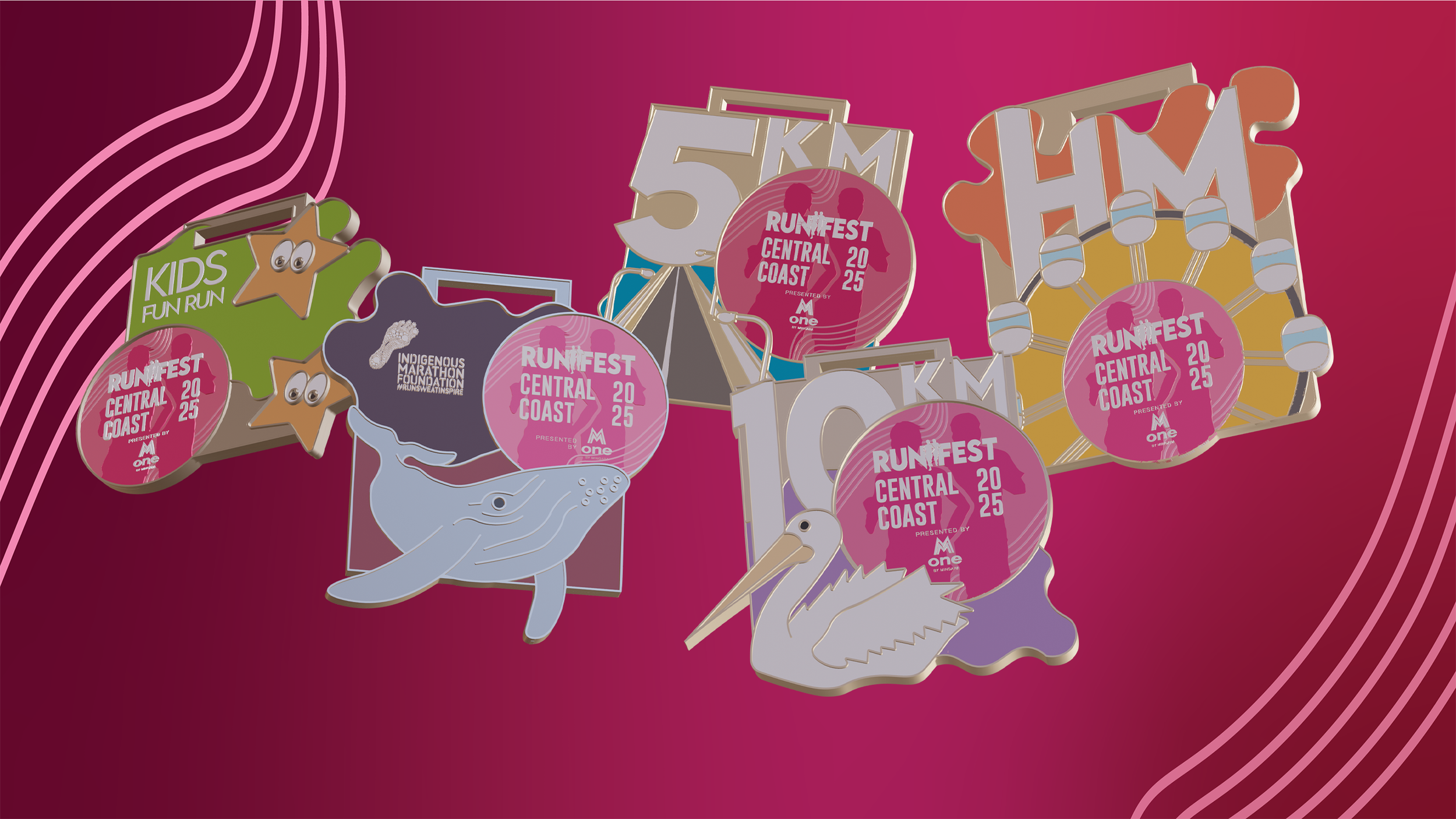 CENTRAL COAST RUNFEST MEDALS OF 2025