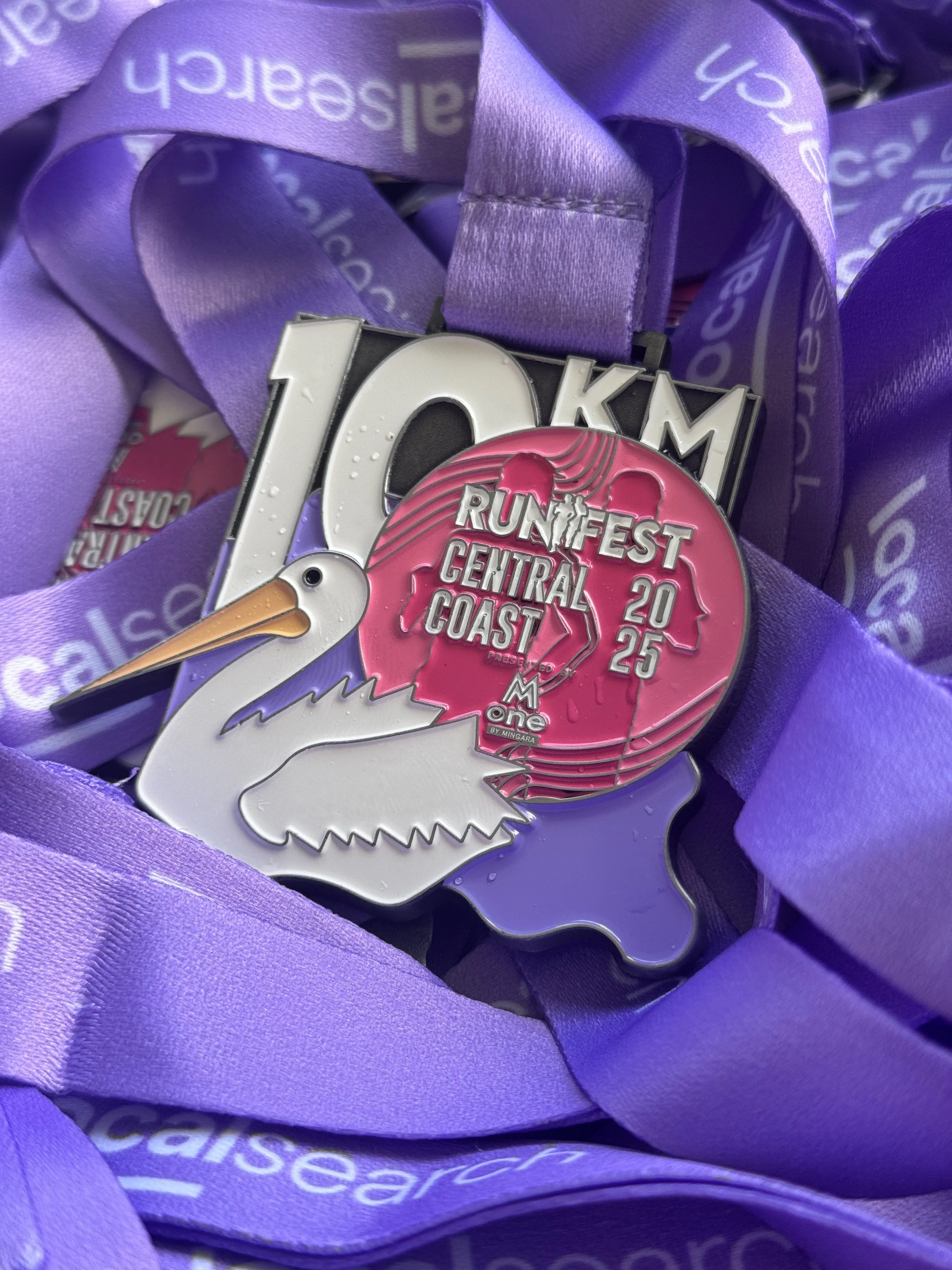Central Coast Runfest 2025 Medal Design 10KM by KyTheDesigner