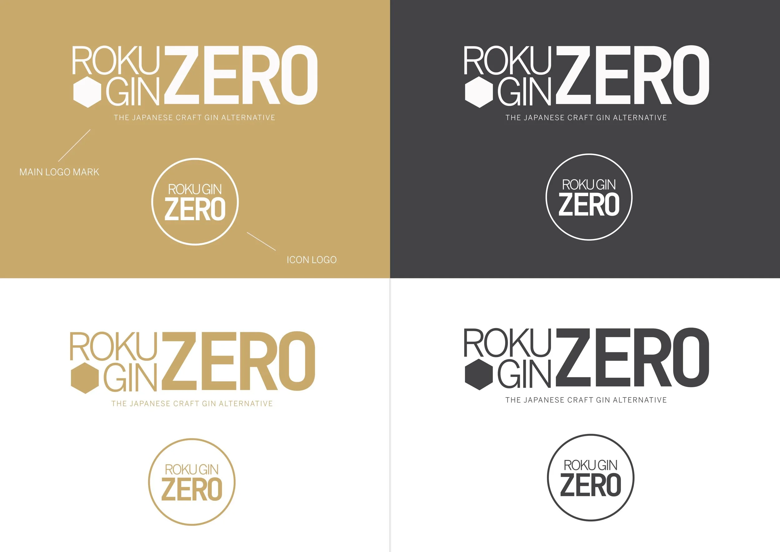 ROKU GIN ZERO KYTHEDESIGNER LOGOS
