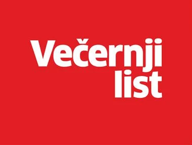 The logo of Večernji list, a Croatian newspaper, on a red background with white text.