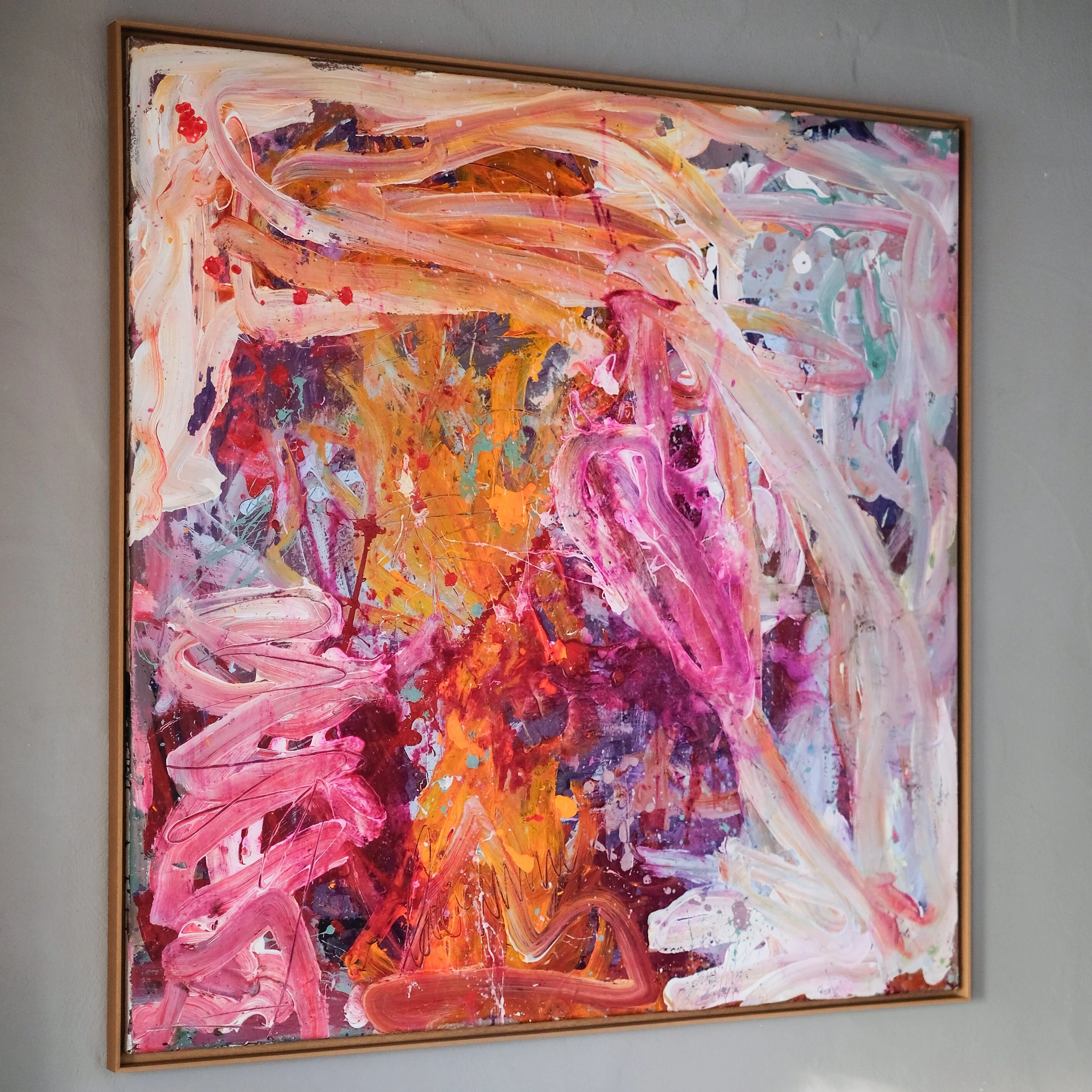 While listening to Eminem 122 x 122 cm