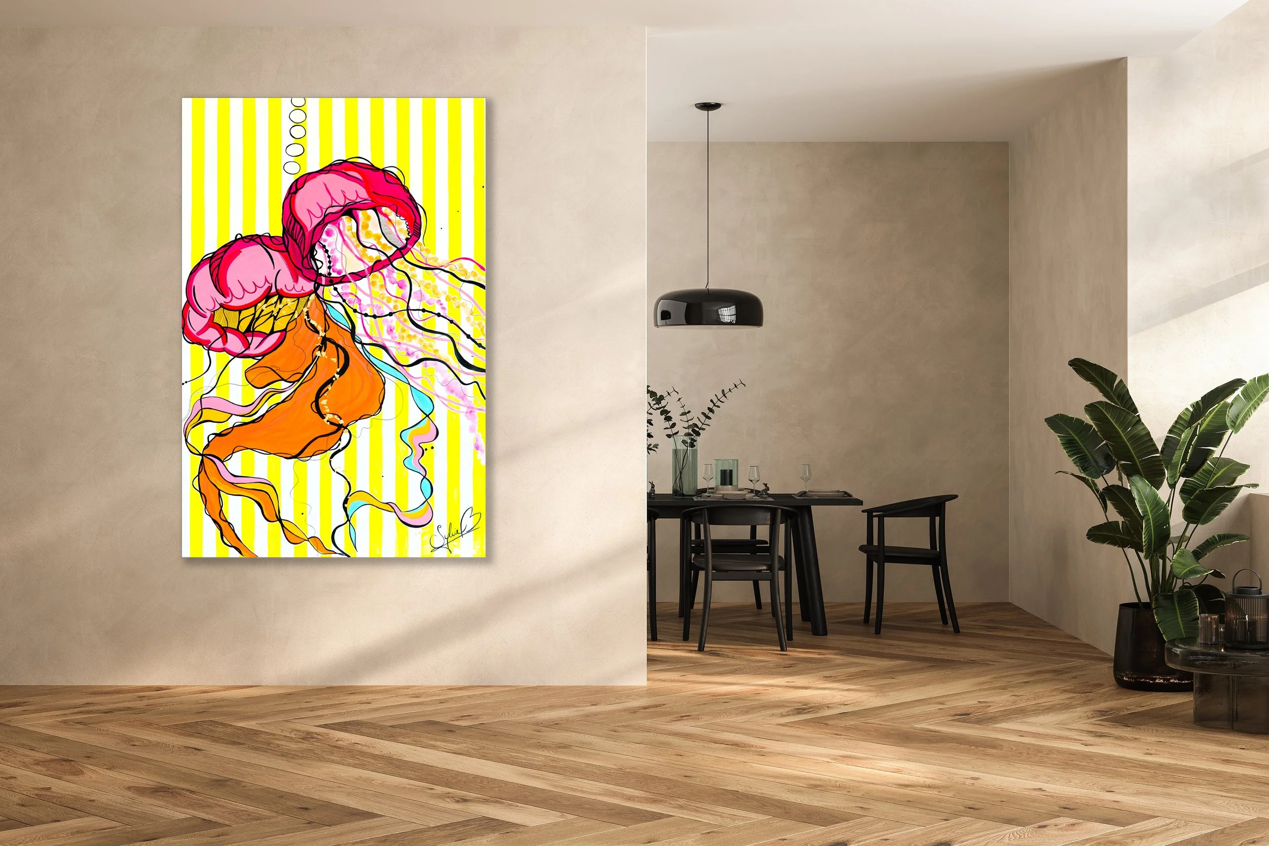 Original Leinwandkunst Qualle – Maritime Kunst 01.jpg