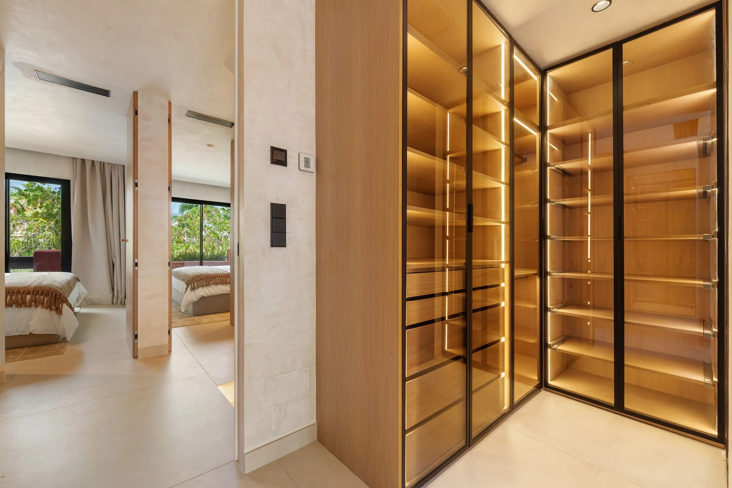 Spa-like master bathroom with contemporary finishes.