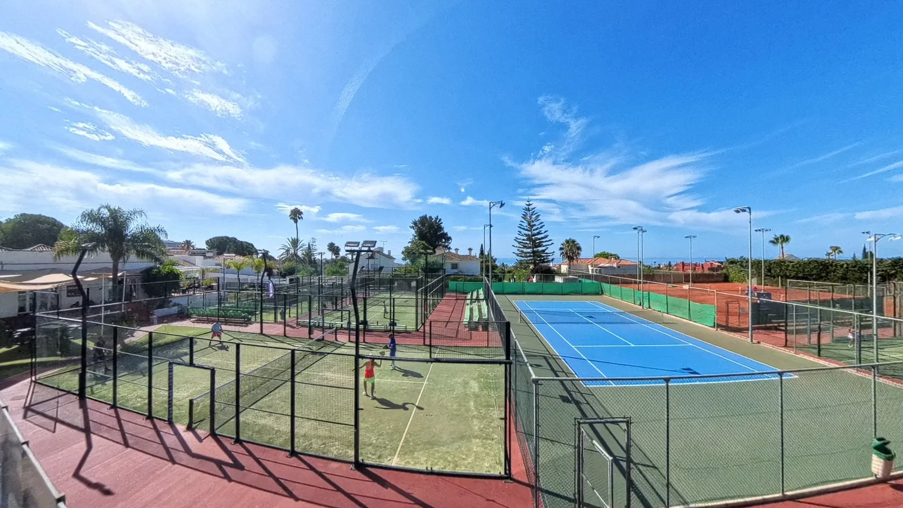Walking distance to Padel &amp; Tennis Club El Mirador in the Valdeolletas area of Marbella.
