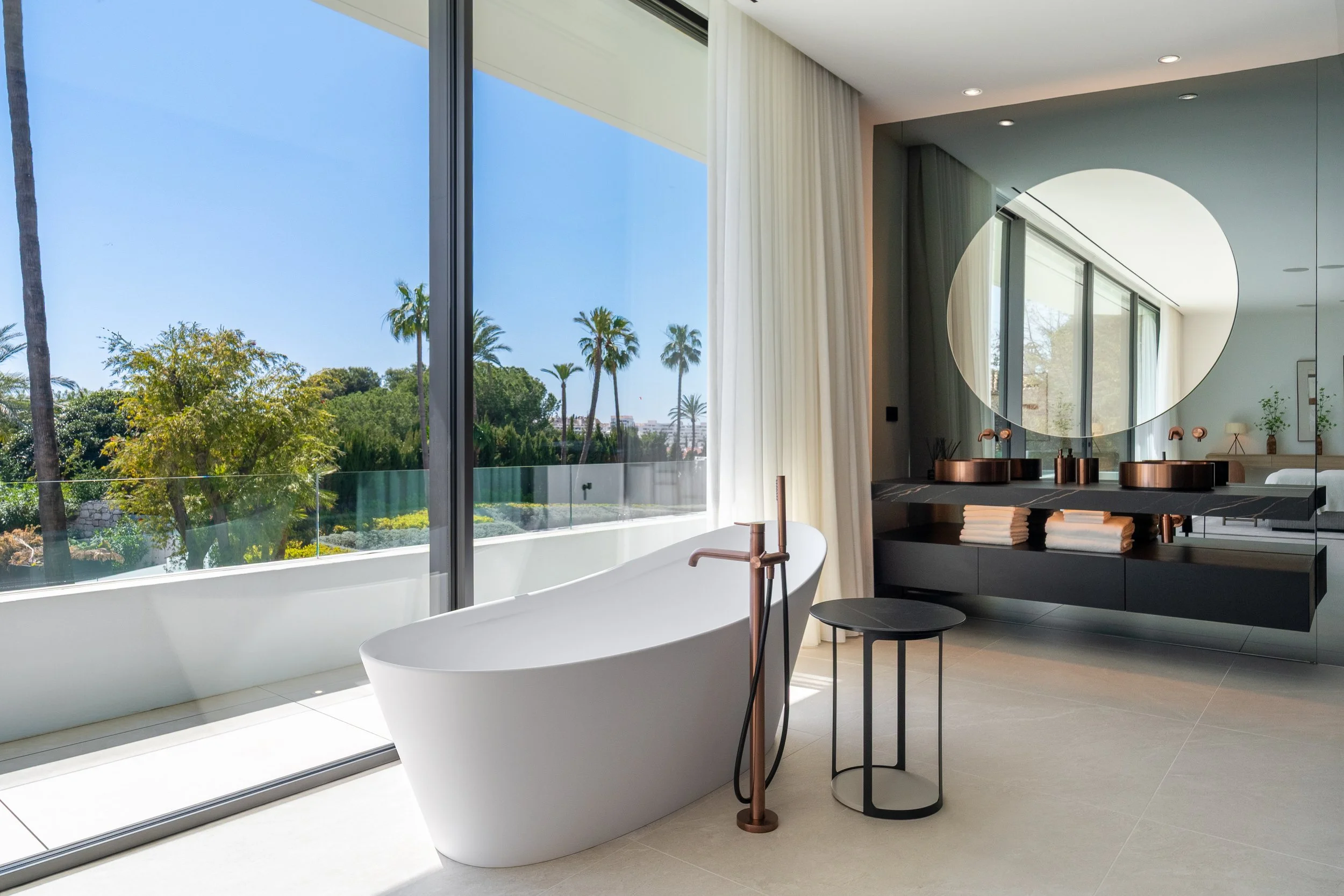 Spa-Like Bathroom with Freestanding Tub