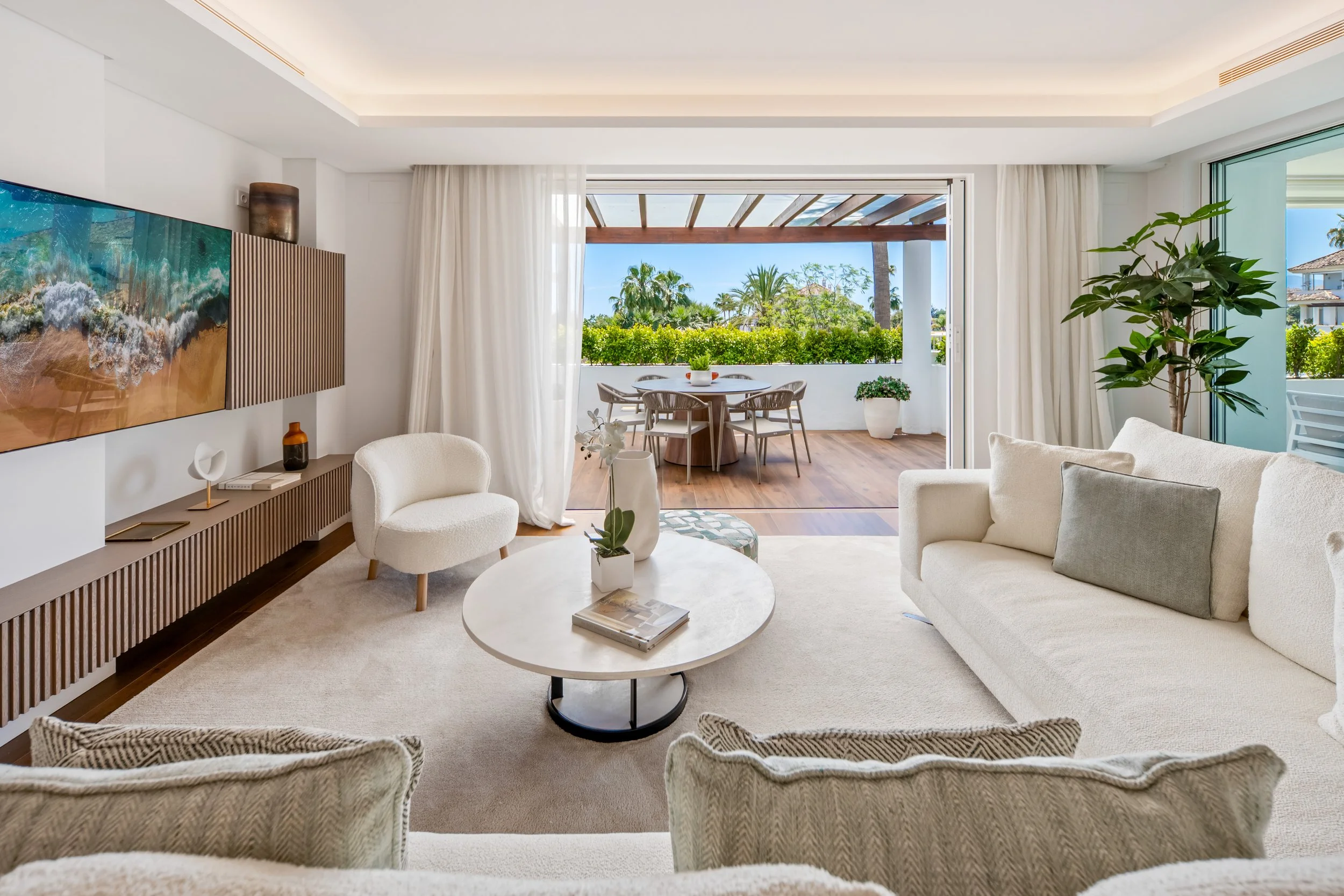 Main Salon Opening to Covered Terrace