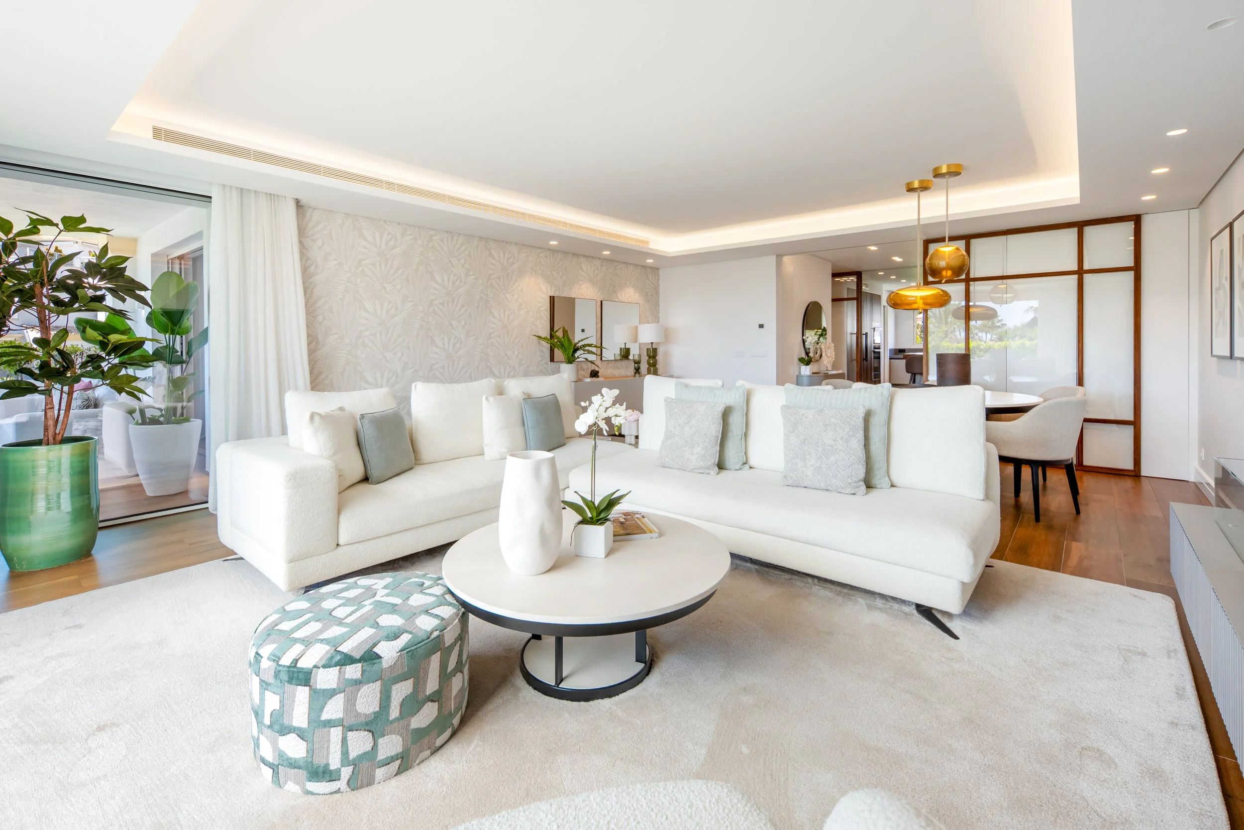 Sophisticated Open-Plan Living Space