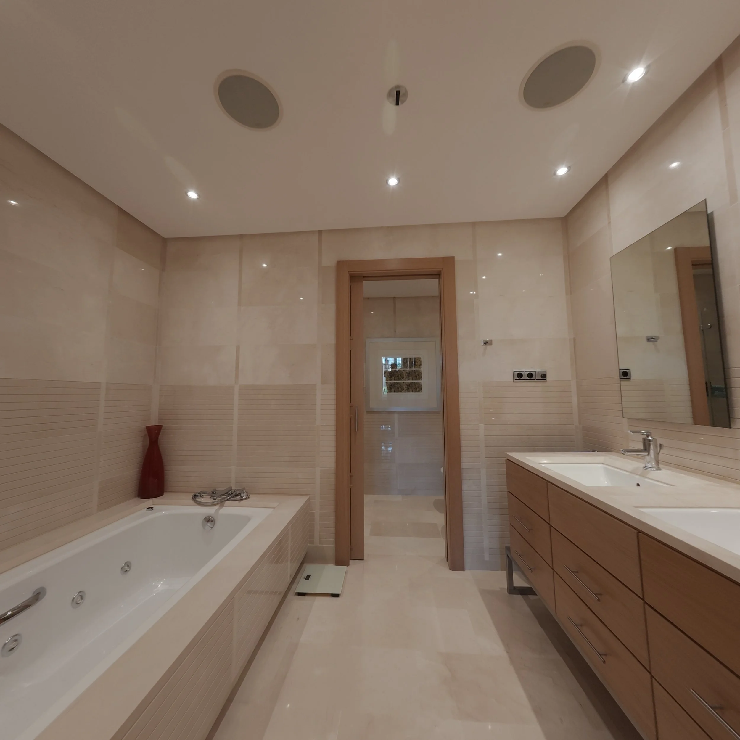 Travertine Marble Master En-Suite