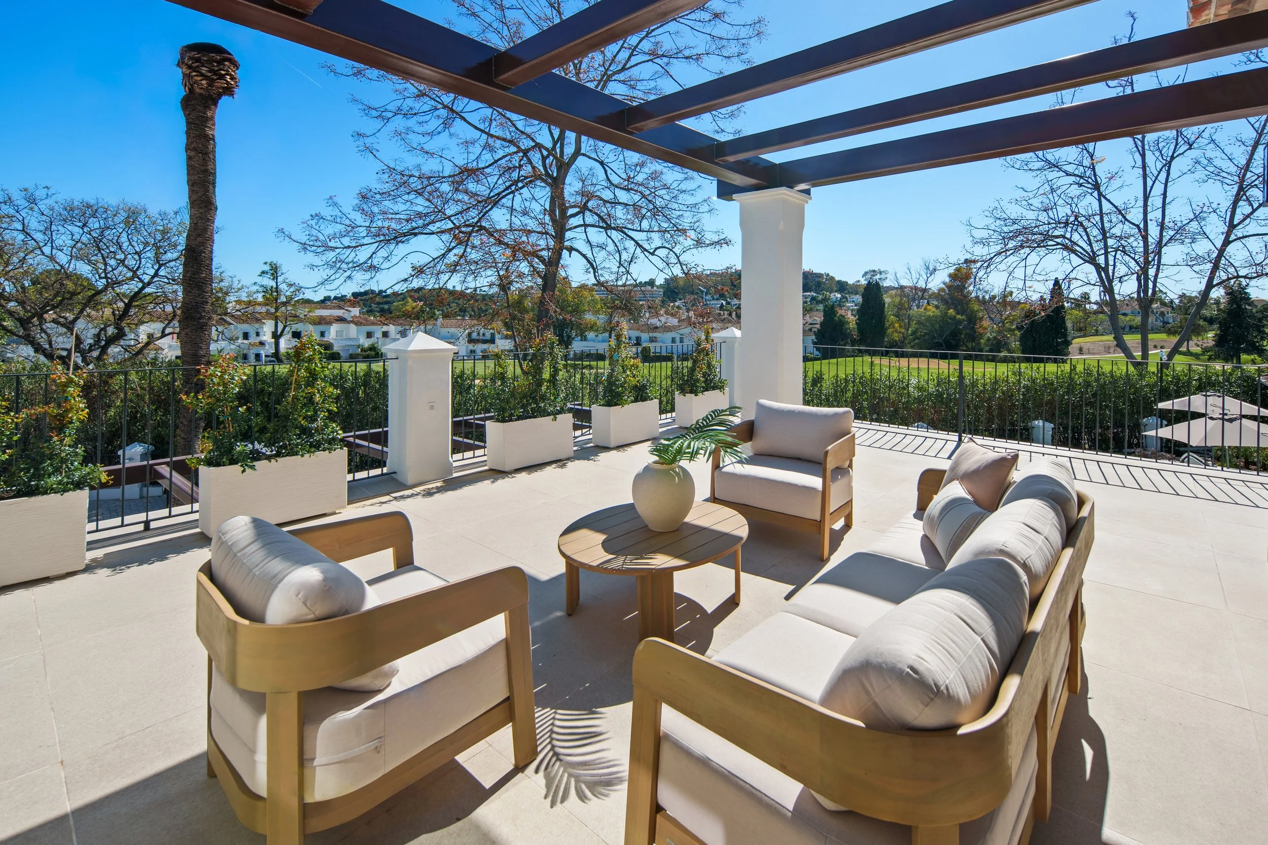 Upper Level Pergola Terrace