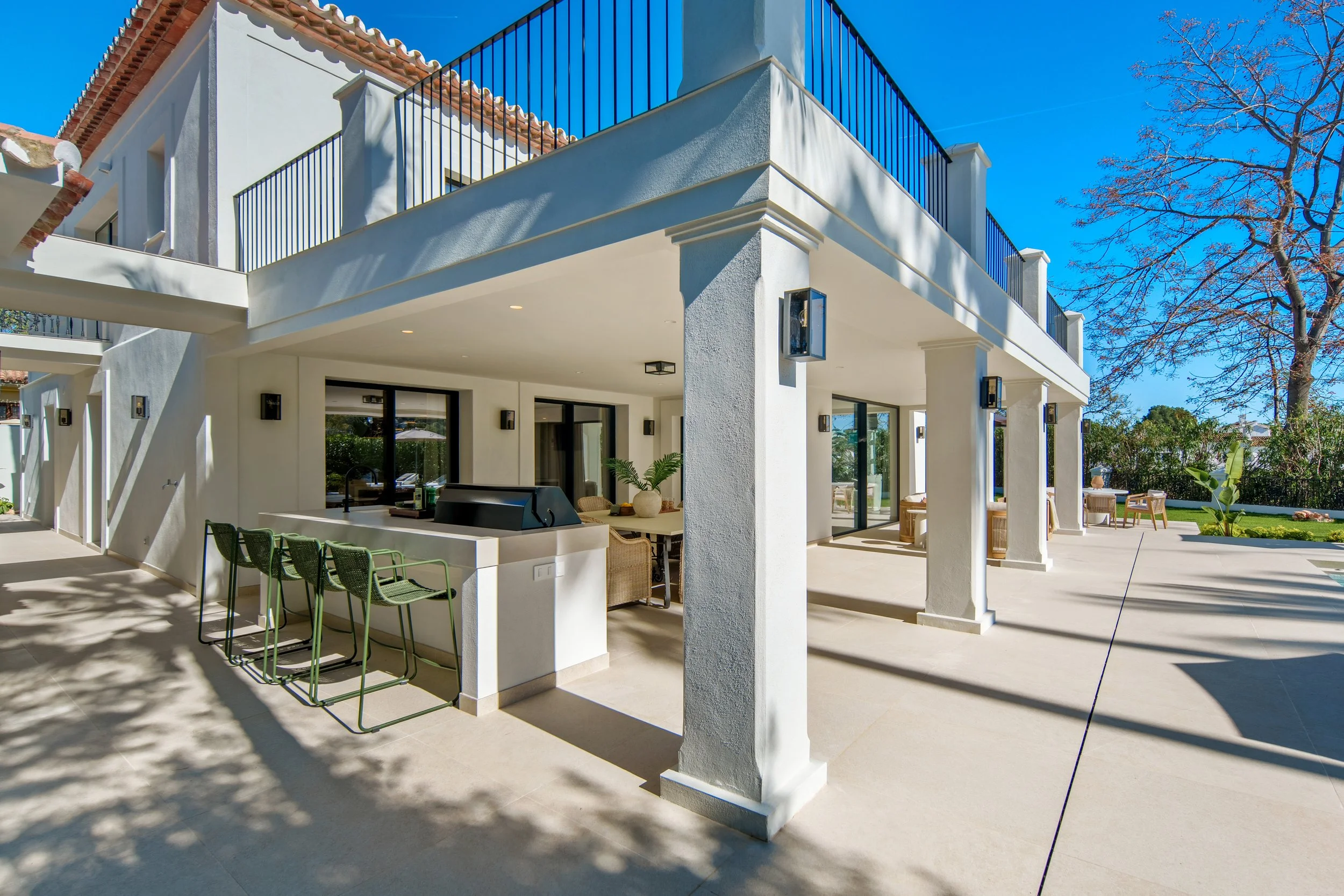 Shaded Outdoor Living Portico