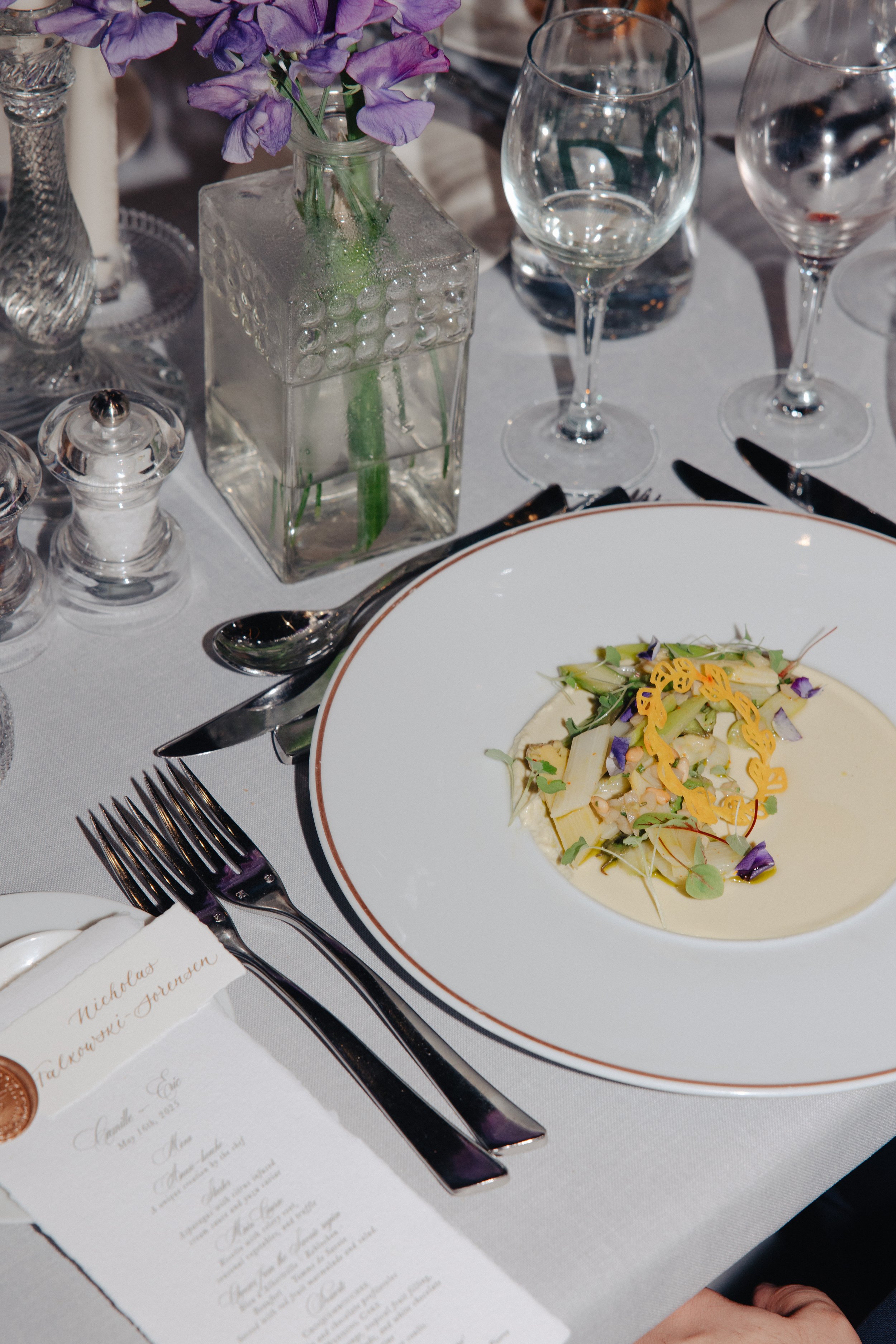 Gastronomic menu at Palace de Menthon a five stars hotel in Annecy lake