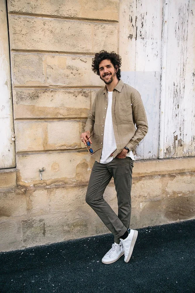 3 looks éco-responsables homme créés autour de 2 pièces phares