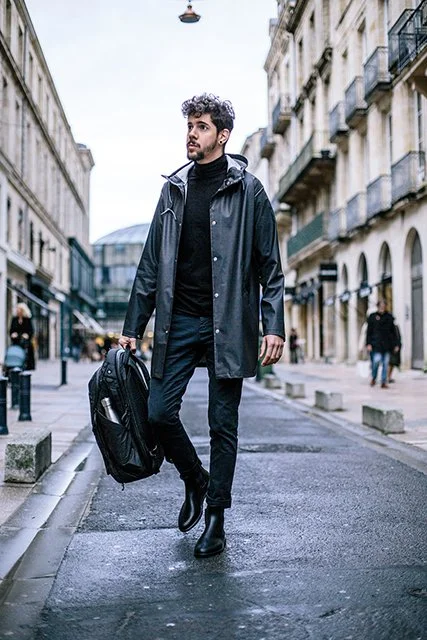 Tenue de pluie homme éco-responsable